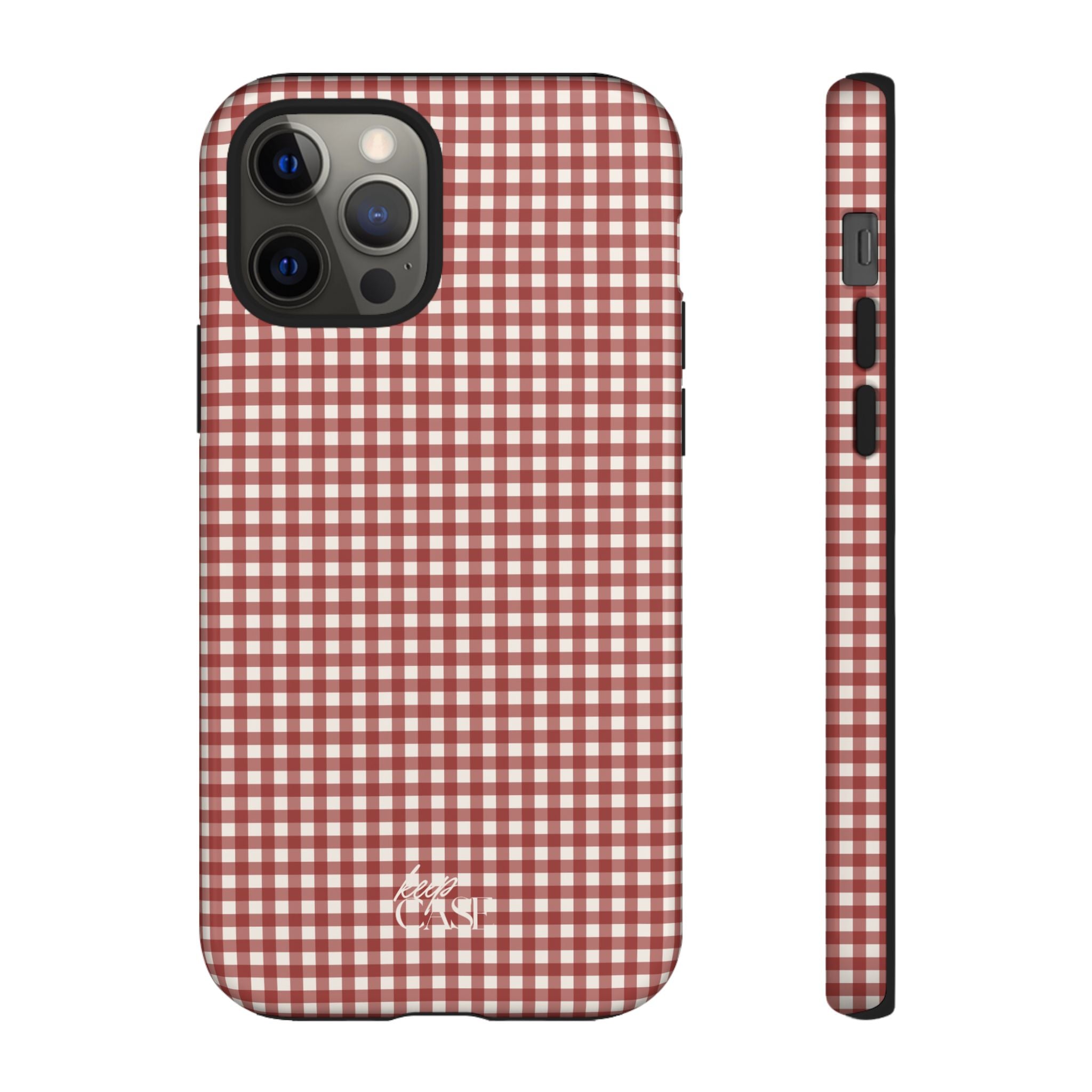 Keepcase Keepers Series — Burgundy and Cream Gingham