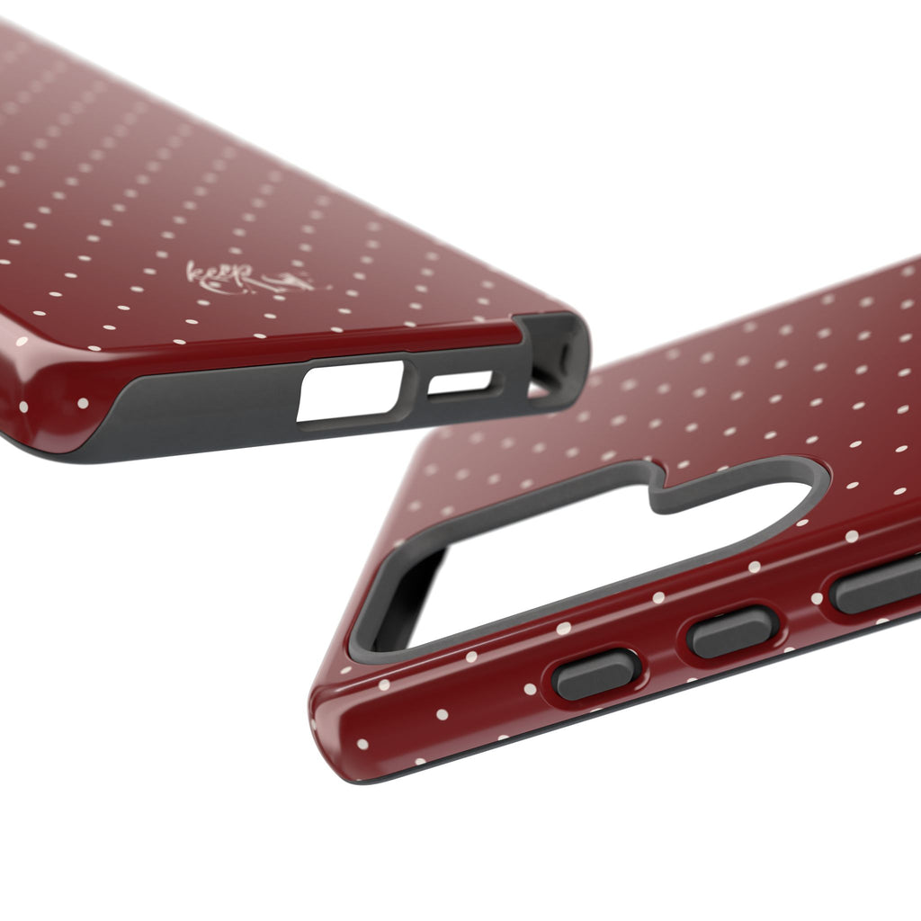 Keepcase Keepers Series — Burgundy Polka Dots