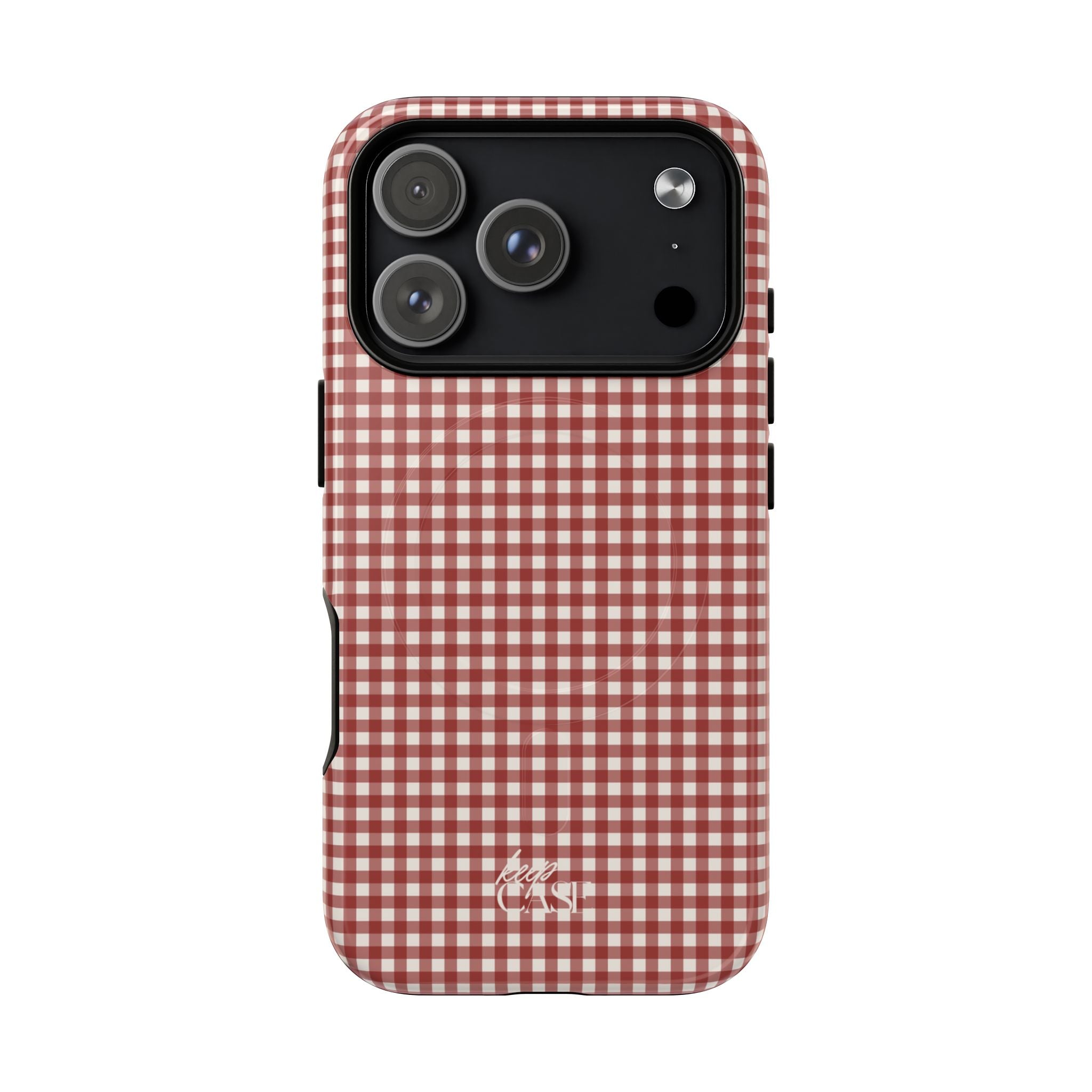 Keepcase Keepers Series — Burgundy and Cream Gingham