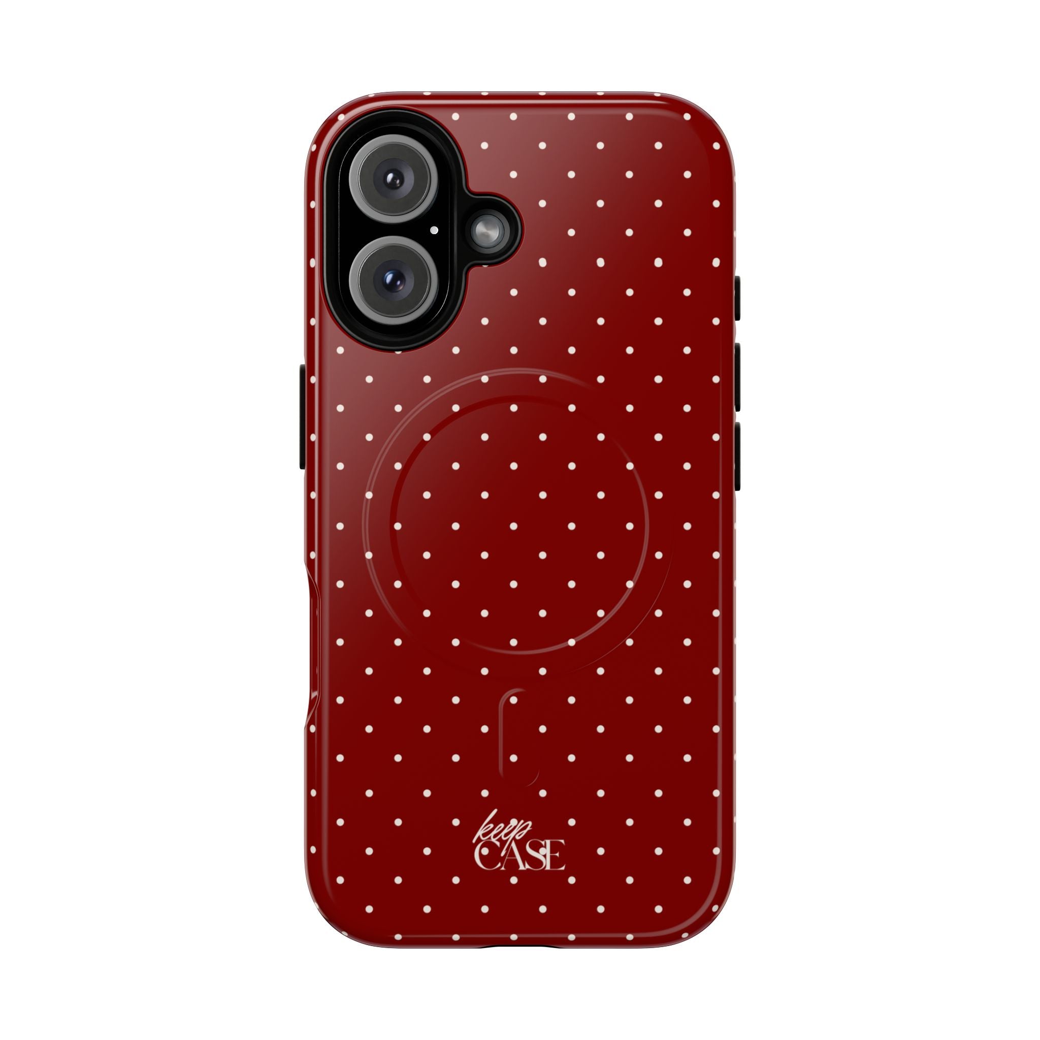 Keepcase Keepers Series — Burgundy Polka Dots