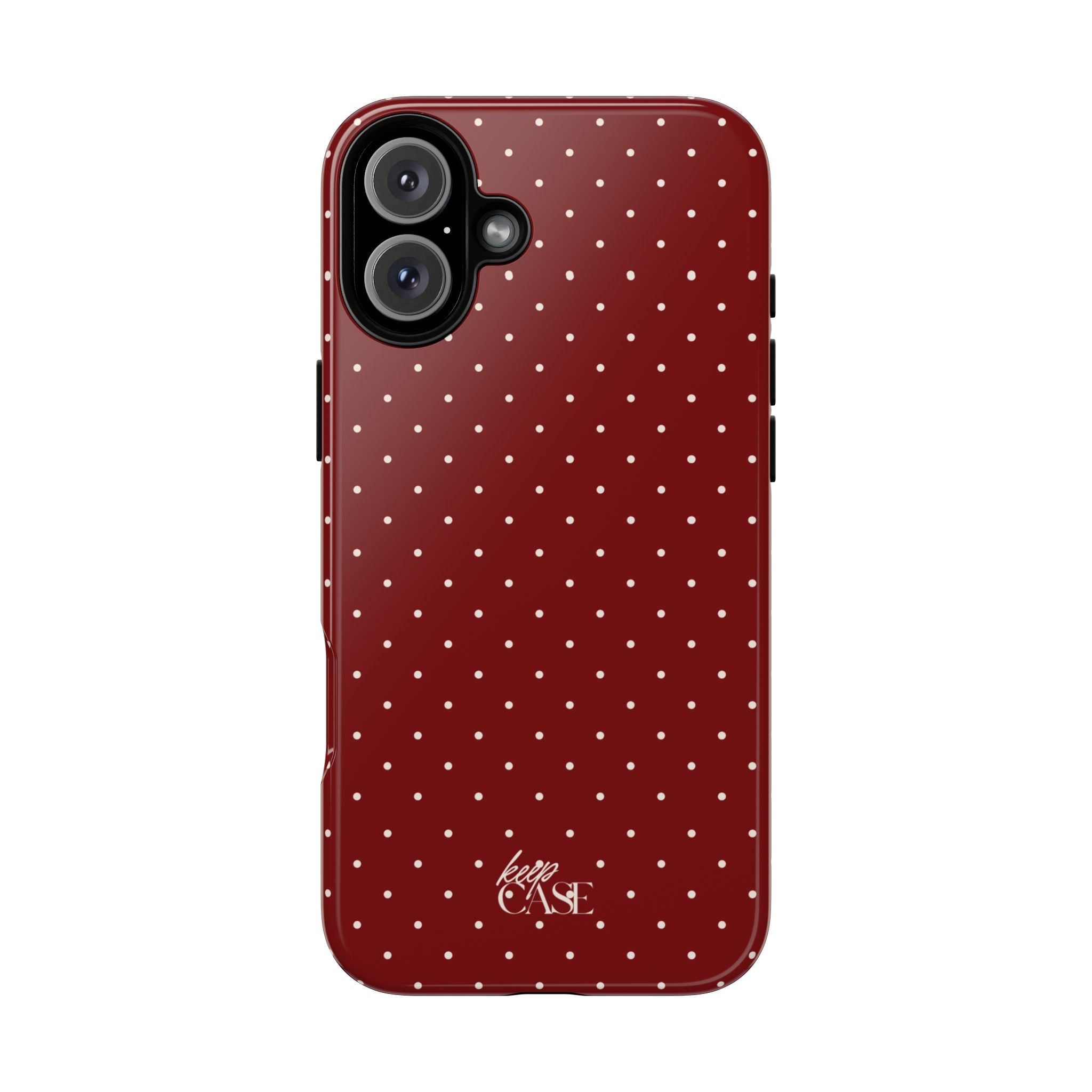 Keepcase Keepers Series — Burgundy Polka Dots