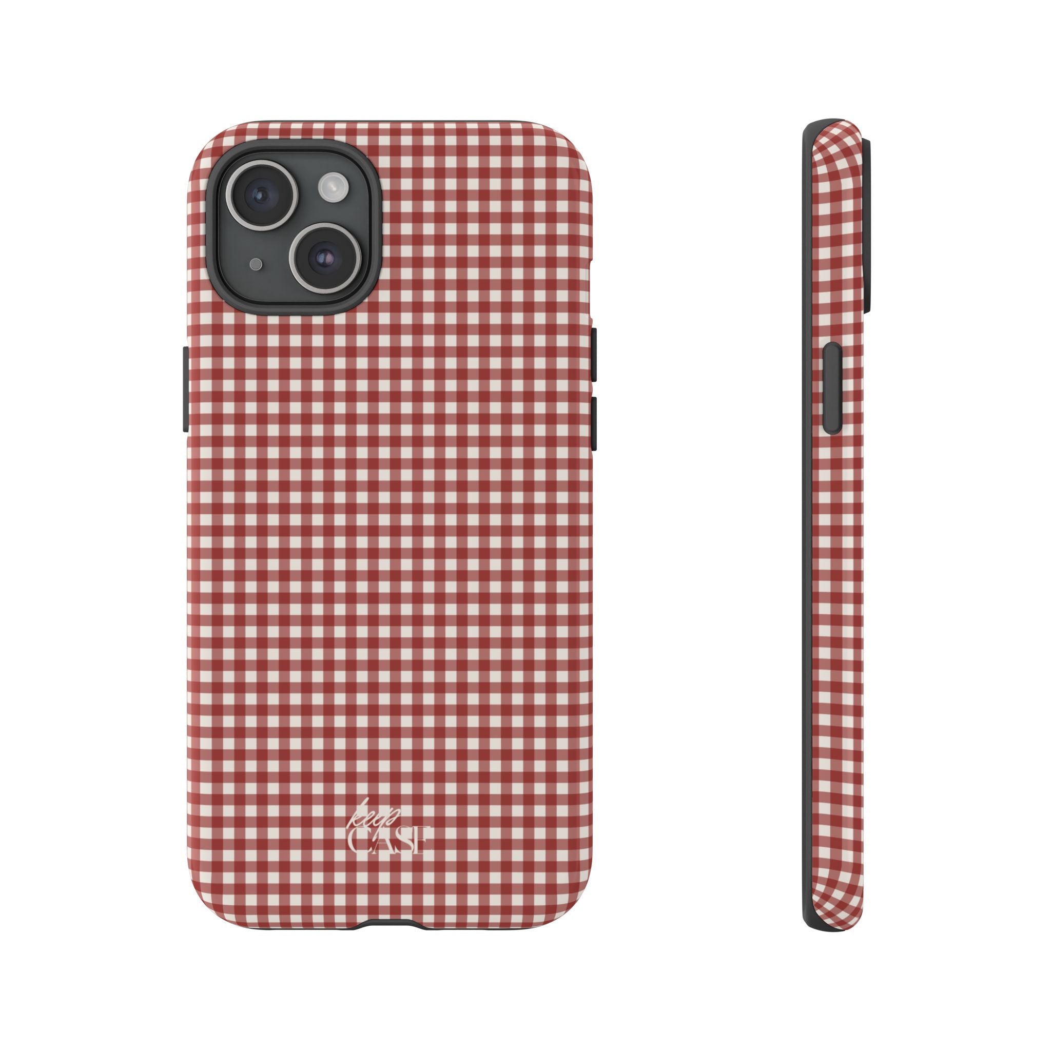 Keepcase Keepers Series — Burgundy and Cream Gingham