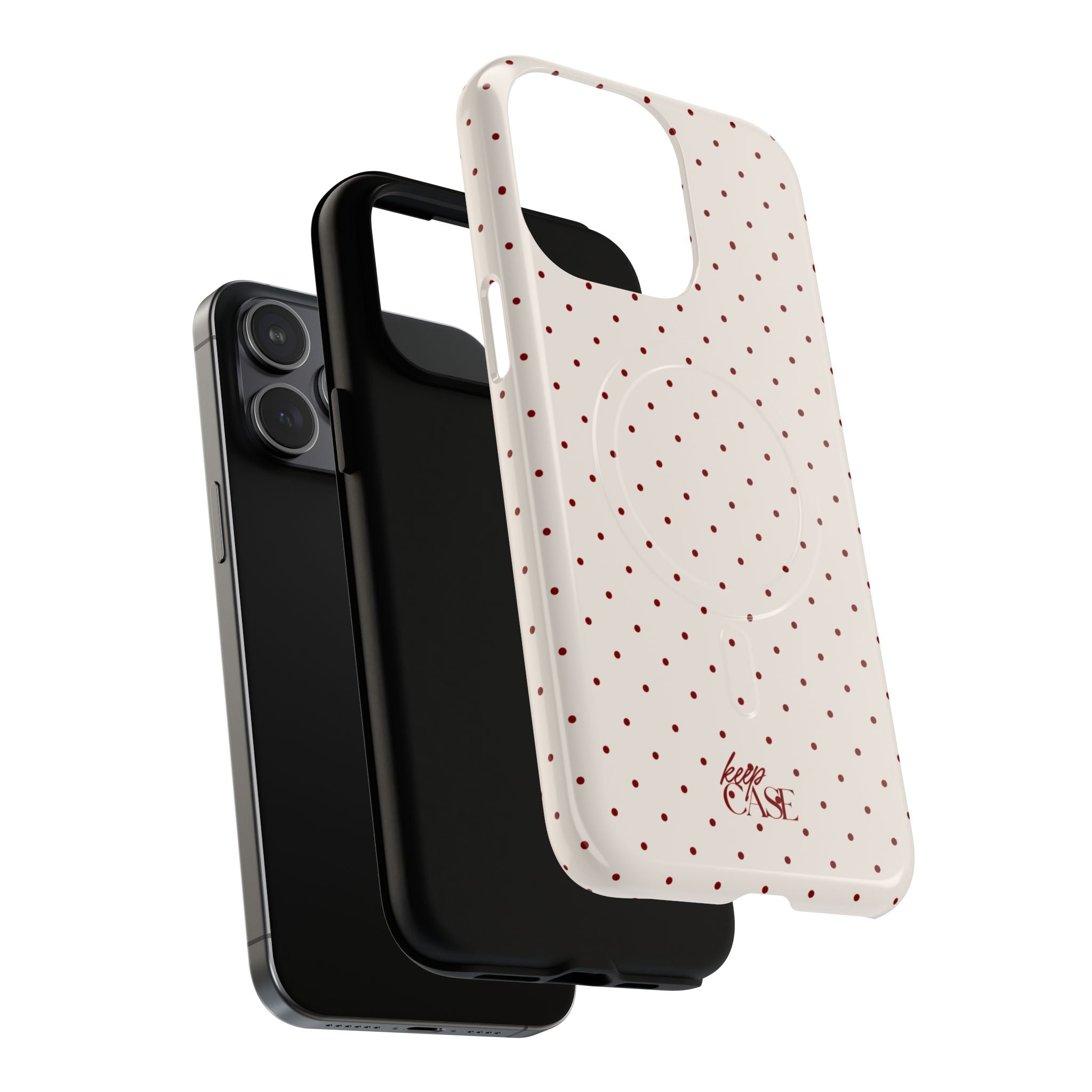Keepcase Keepers Series — Cream Polka Dots
