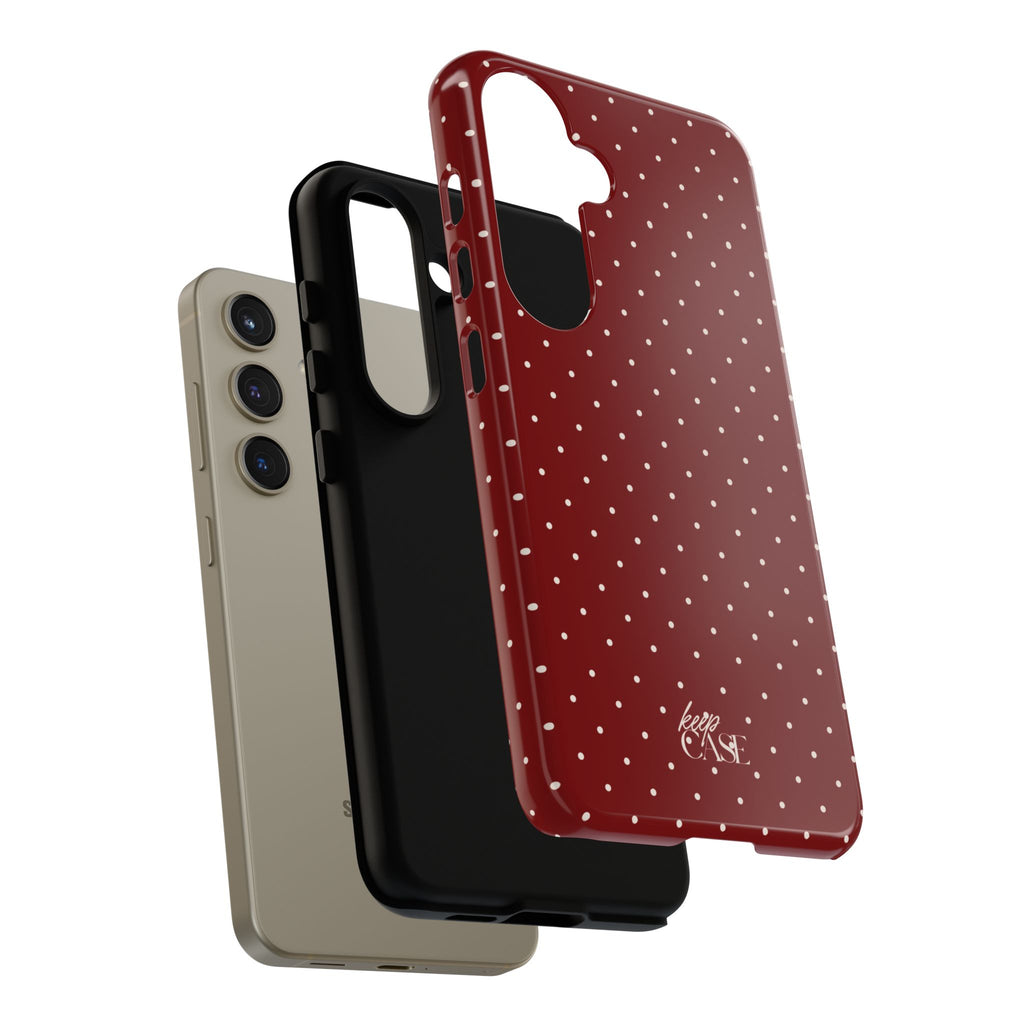 Keepcase Keepers Series — Burgundy Polka Dots