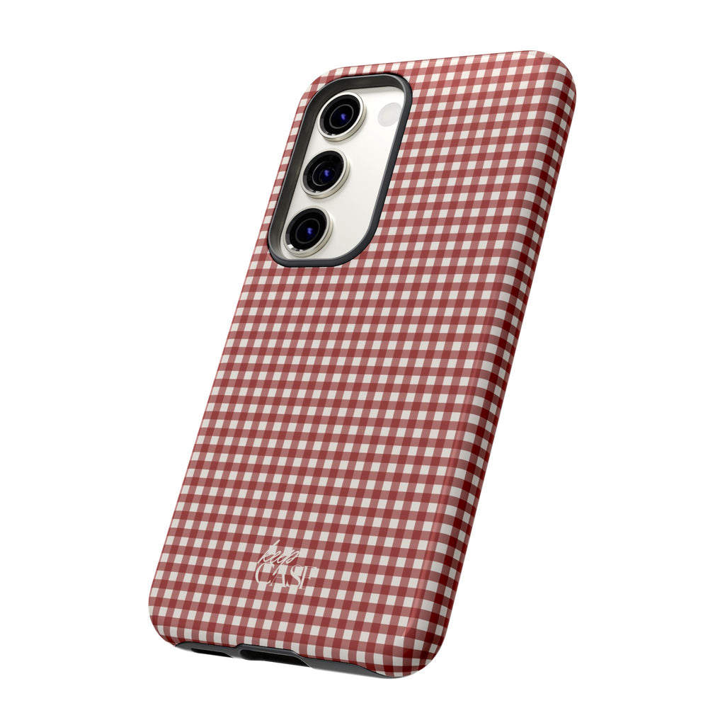Keepcase Keepers Series — Burgundy and Cream Gingham