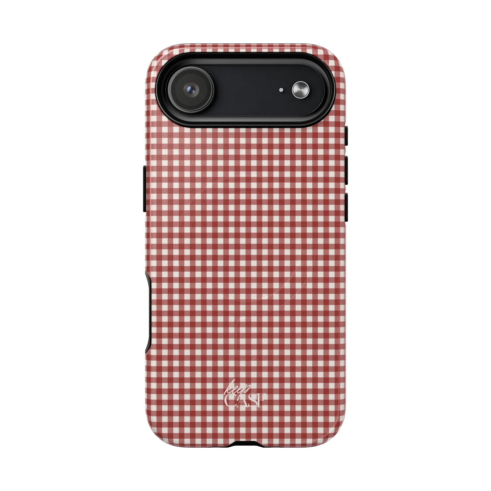 Keepcase Keepers Series — Burgundy and Cream Gingham