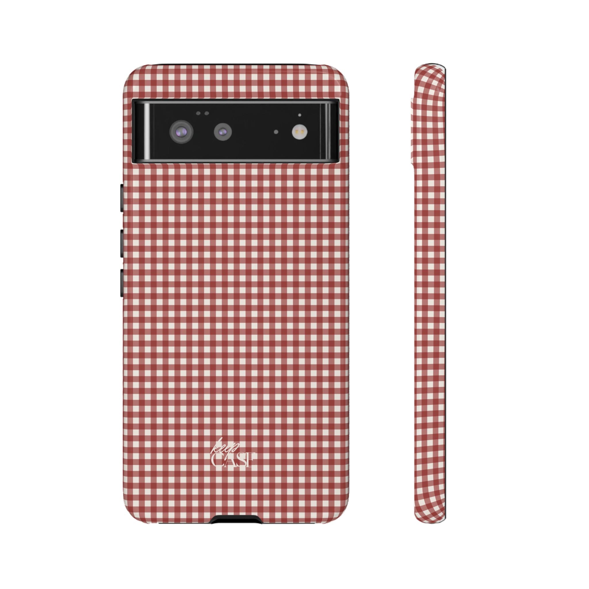 Keepcase Keepers Series — Burgundy and Cream Gingham