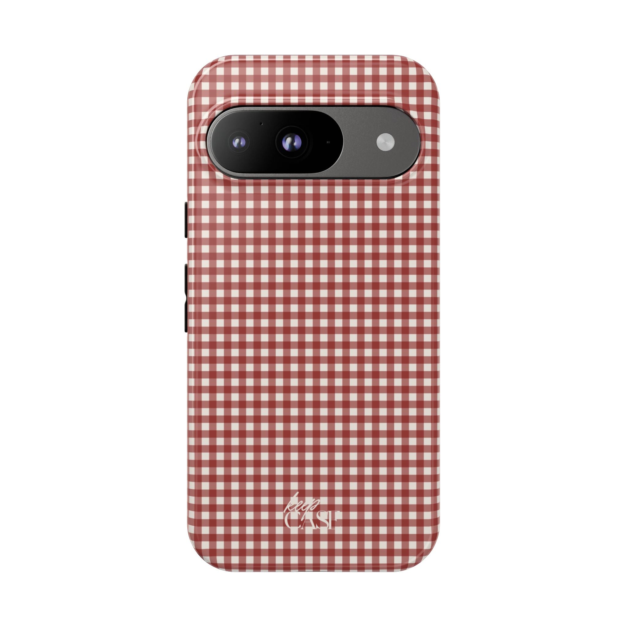 Keepcase Keepers Series — Burgundy and Cream Gingham