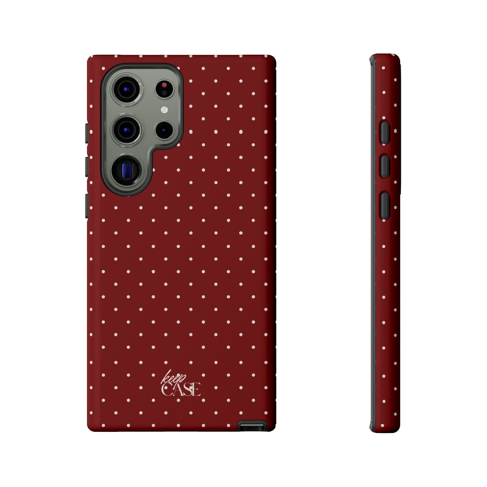 Keepcase Keepers Series — Burgundy Polka Dots