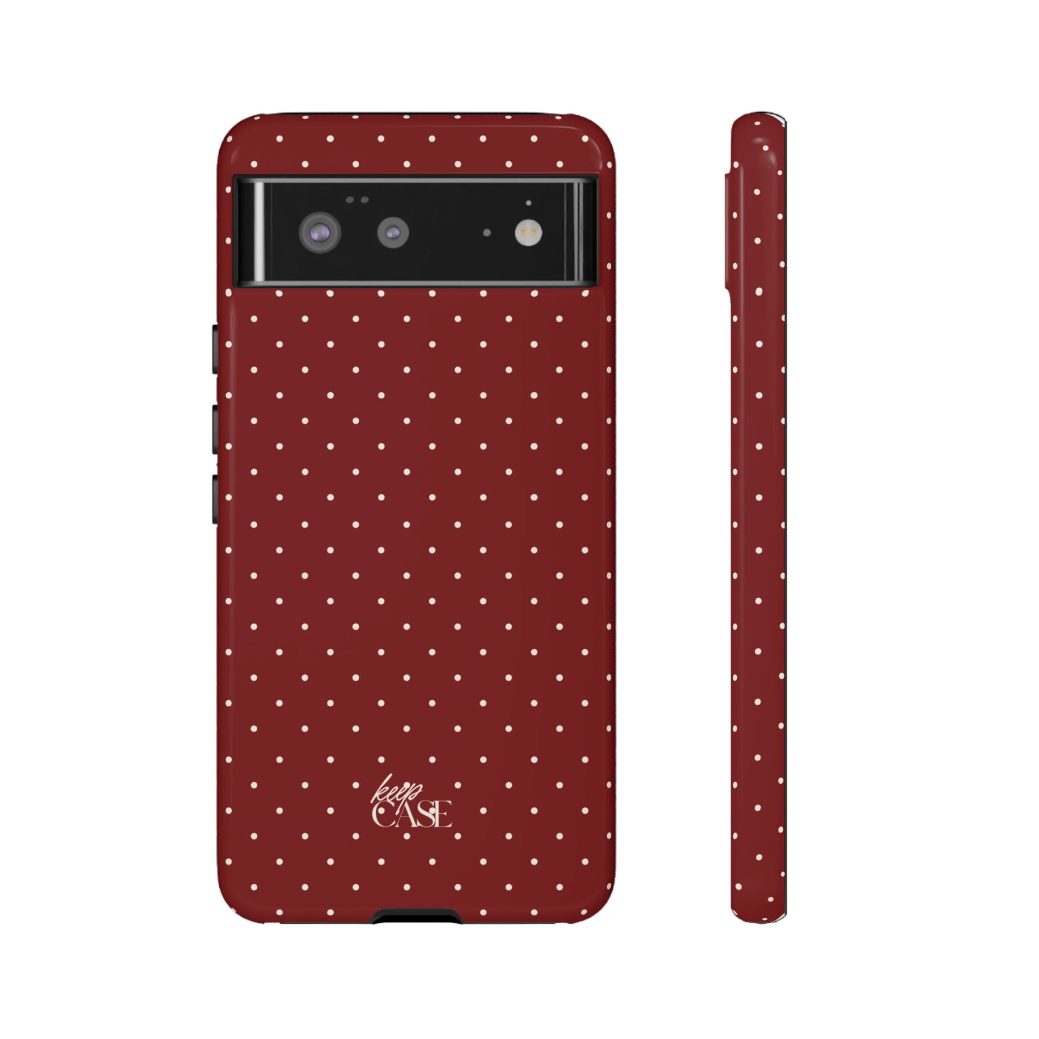 Keepcase Keepers Series — Burgundy Polka Dots