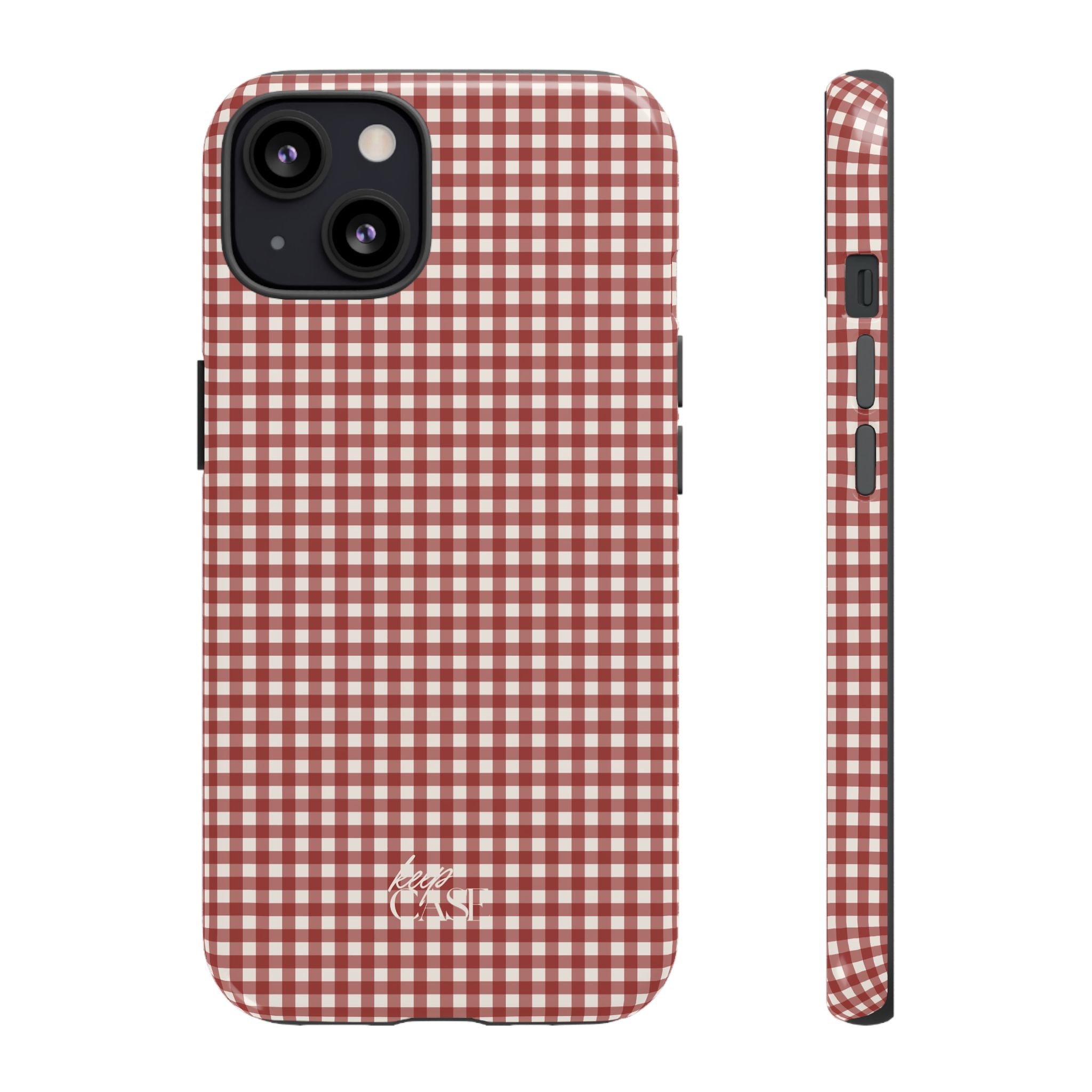 Keepcase Keepers Series — Burgundy and Cream Gingham