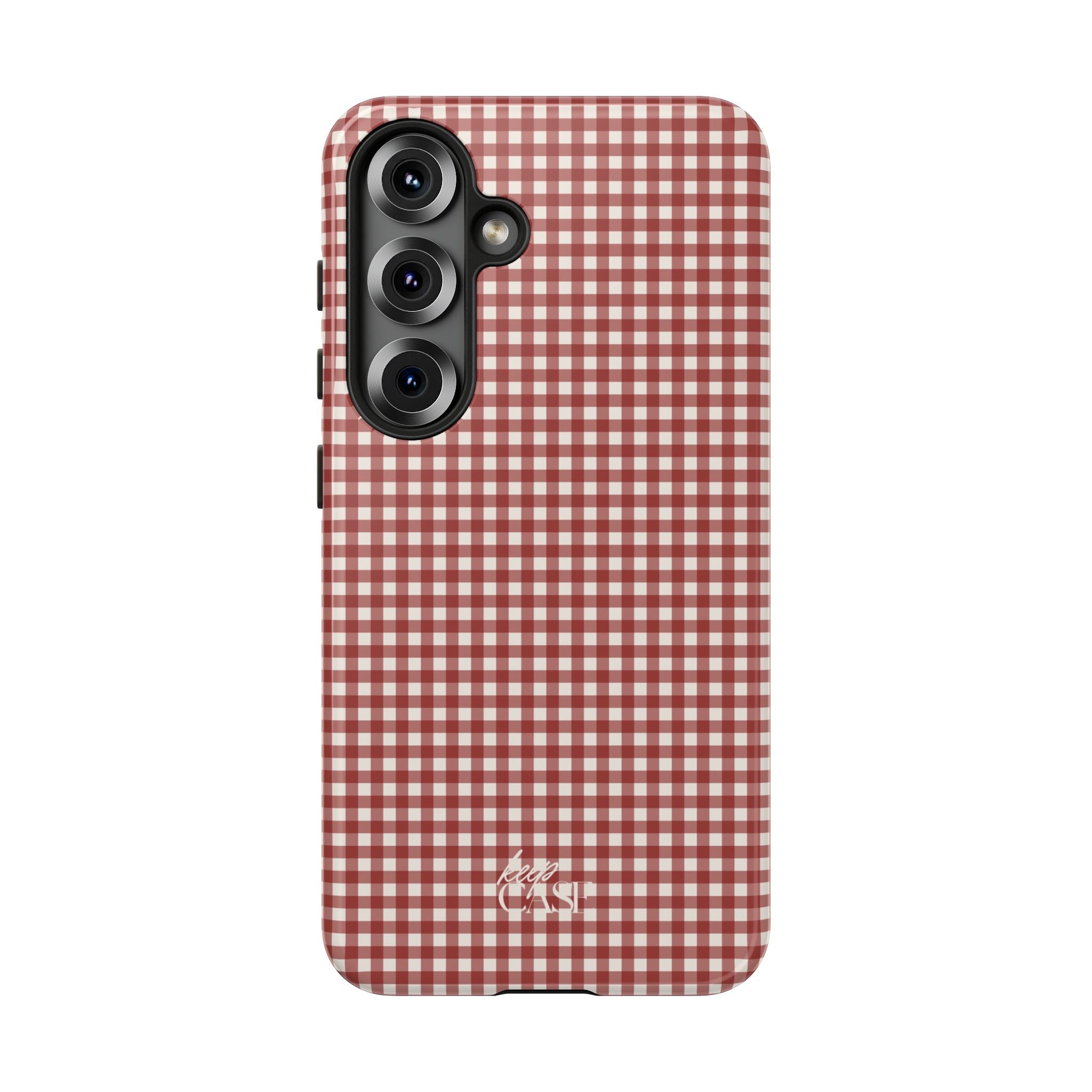 Keepcase Keepers Series — Burgundy and Cream Gingham