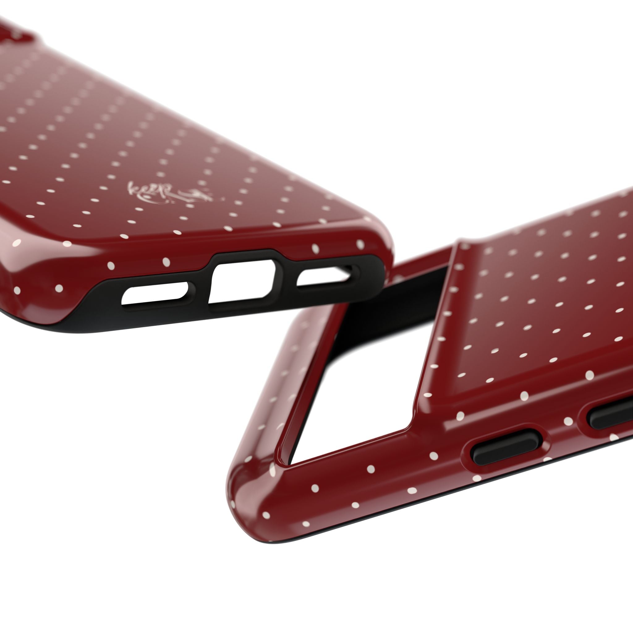 Keepcase Keepers Series — Burgundy Polka Dots