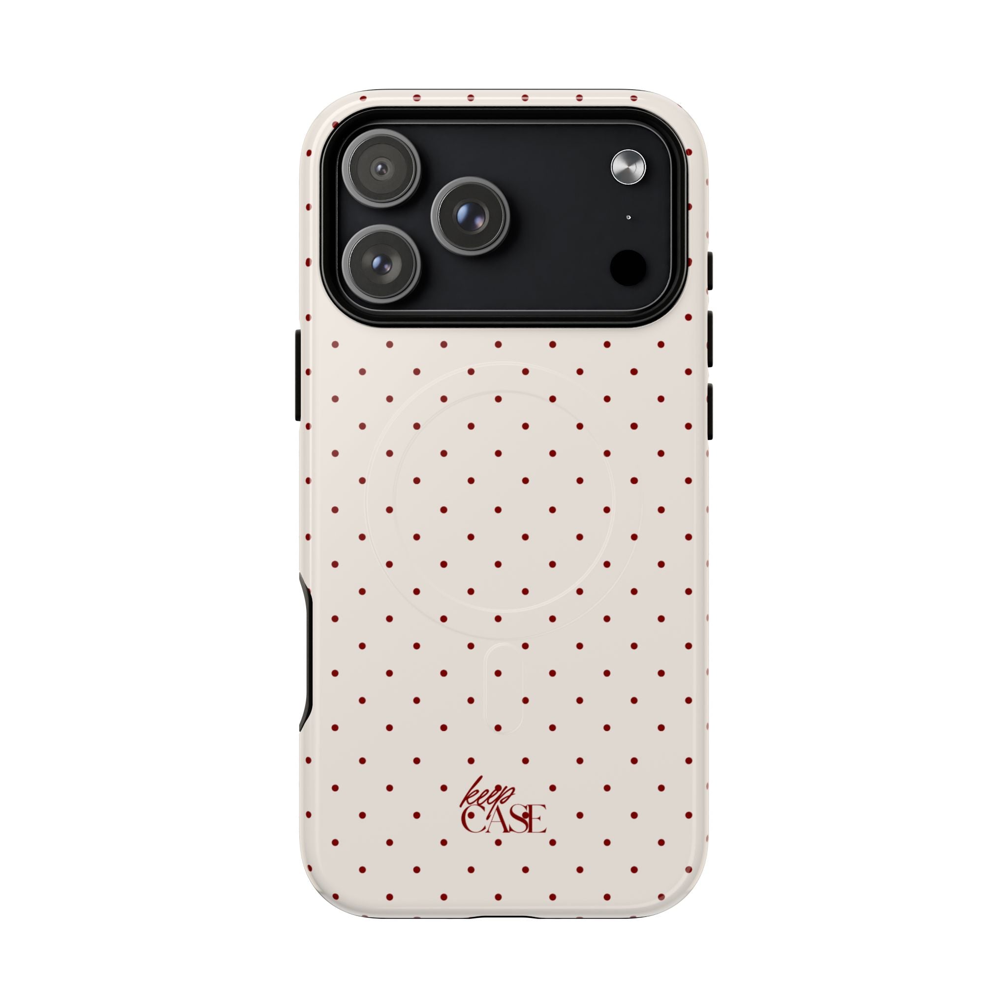 Keepcase Keepers Series — Cream Polka Dots