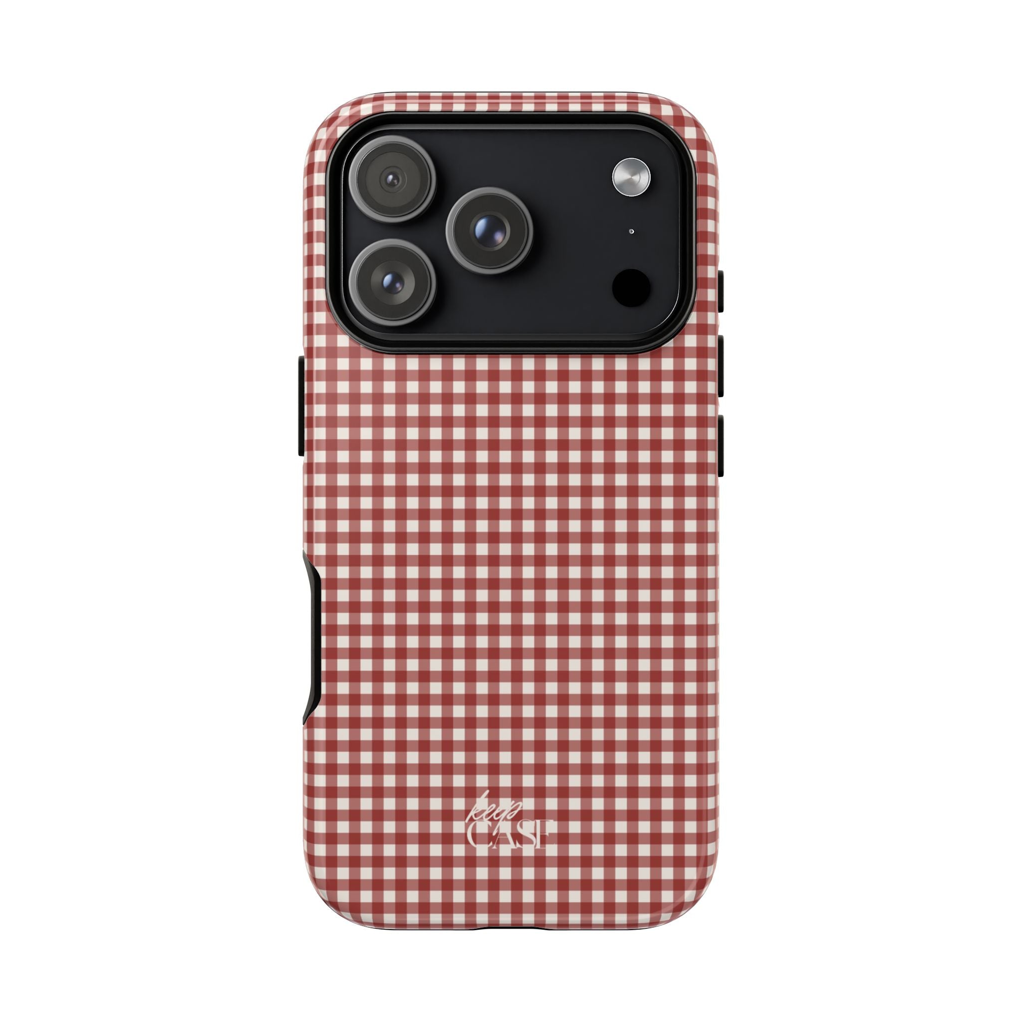 Keepcase Keepers Series — Burgundy and Cream Gingham