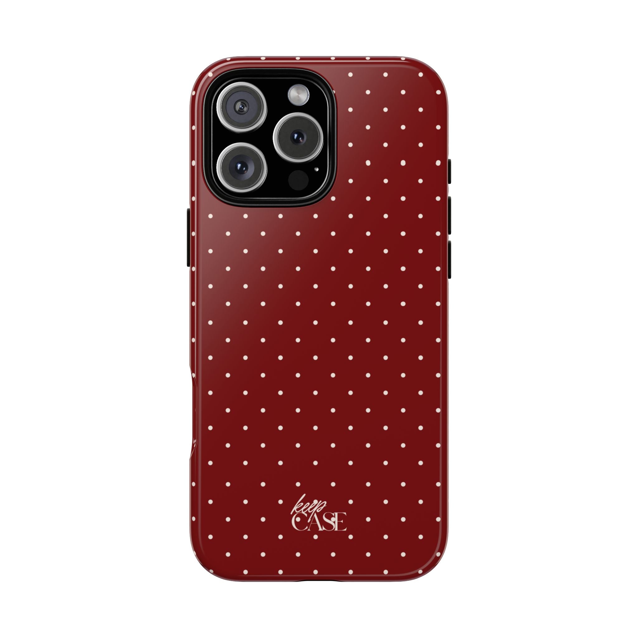 Keepcase Keepers Series — Burgundy Polka Dots