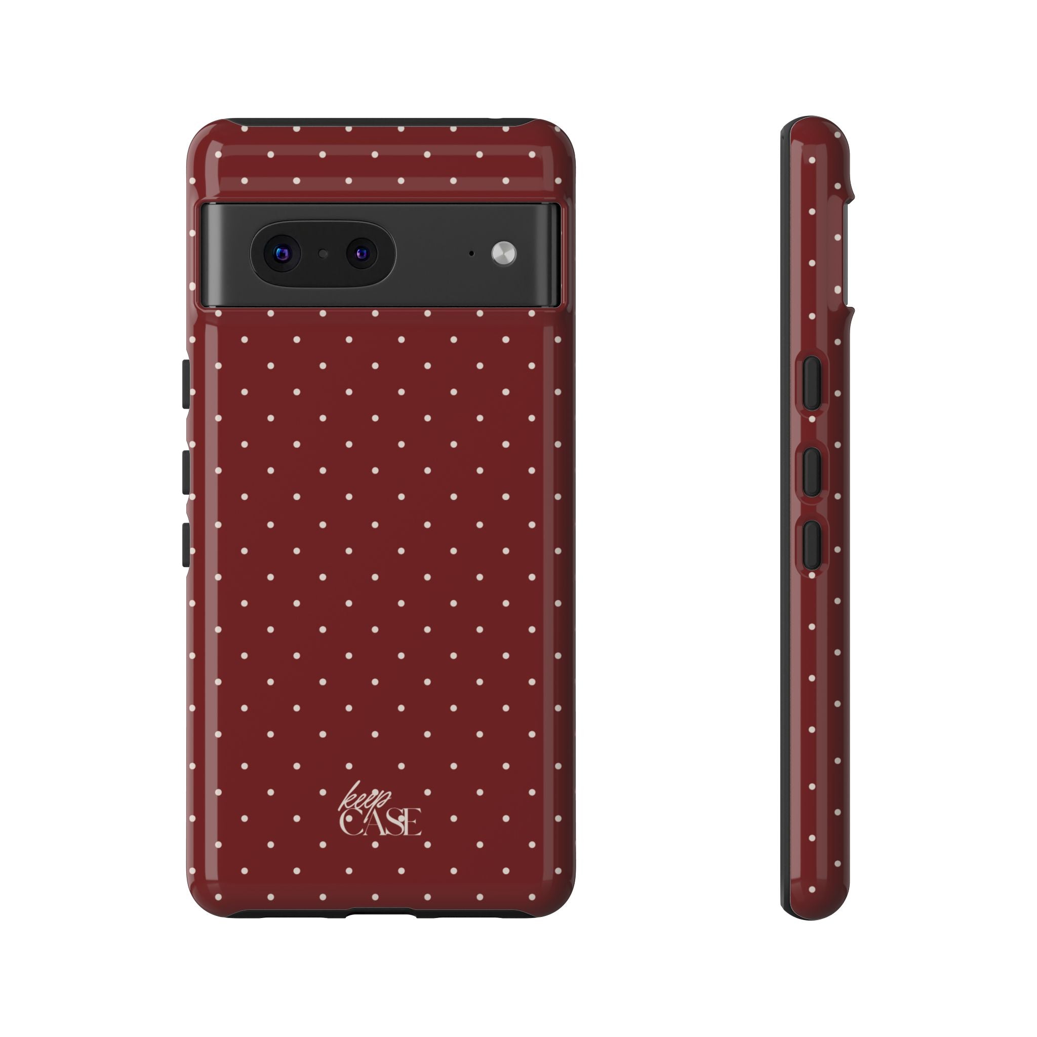 Keepcase Keepers Series — Burgundy Polka Dots