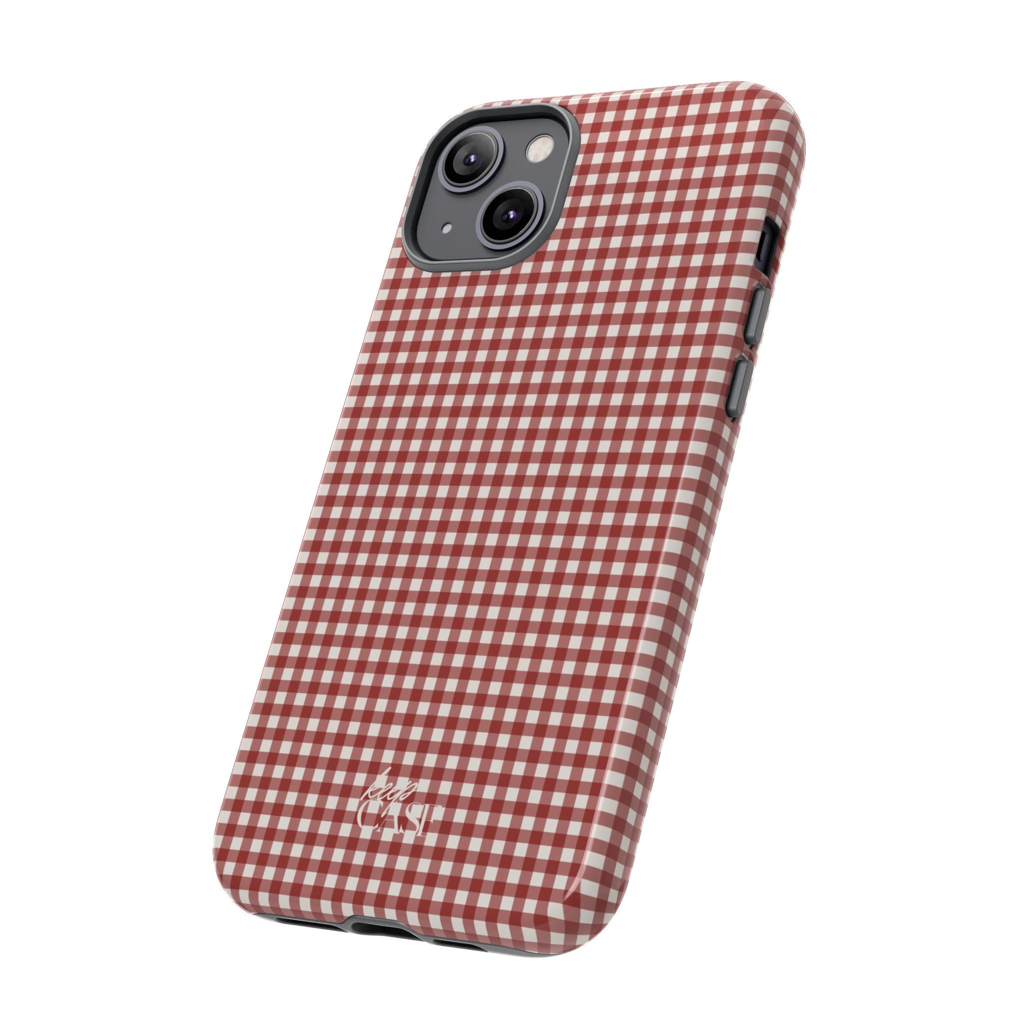 Keepcase Keepers Series — Burgundy and Cream Gingham