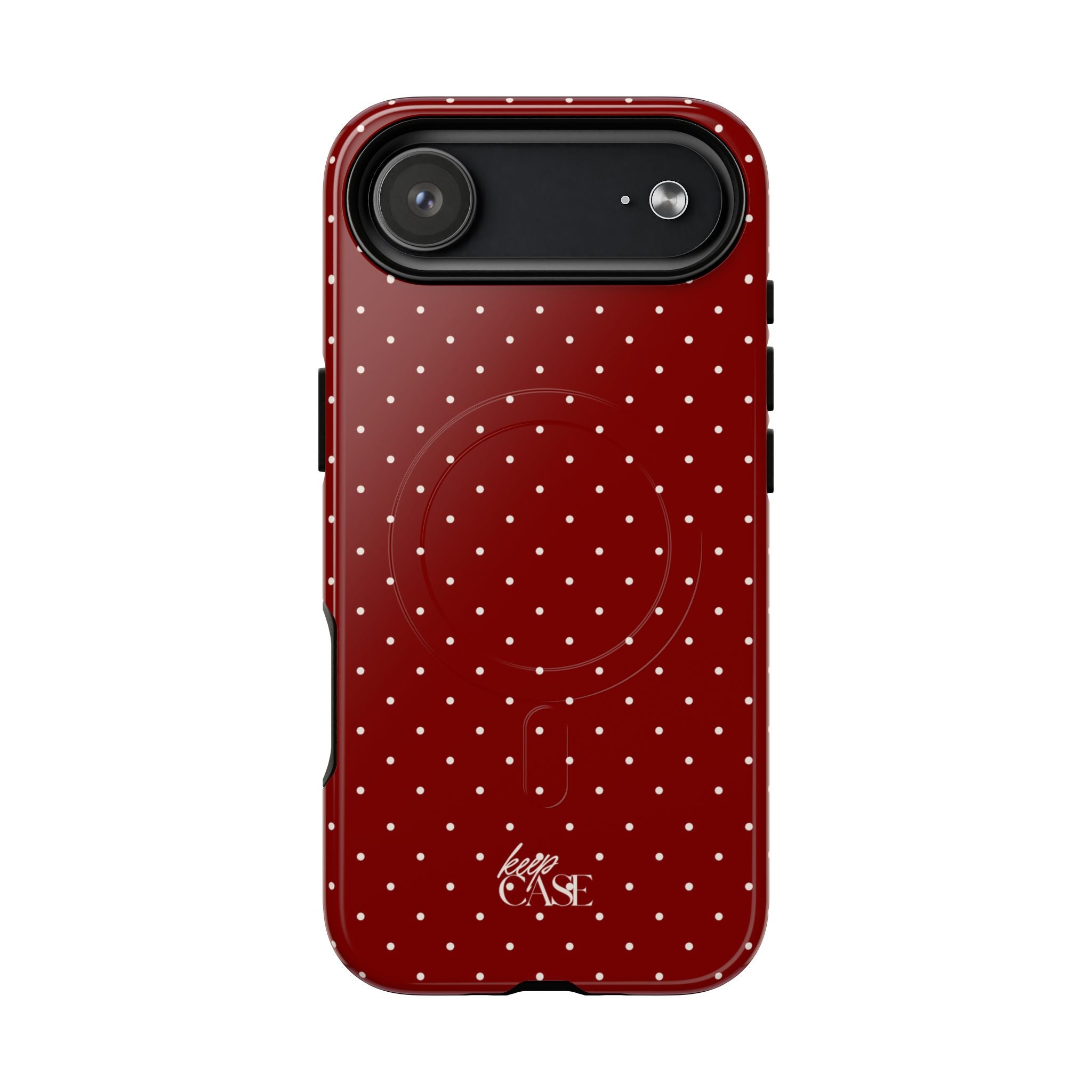 Keepcase Keepers Series — Burgundy Polka Dots