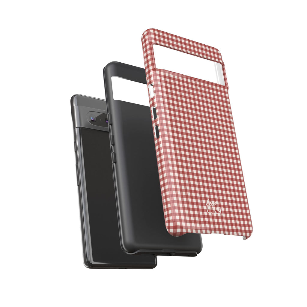 Keepcase Keepers Series — Burgundy and Cream Gingham