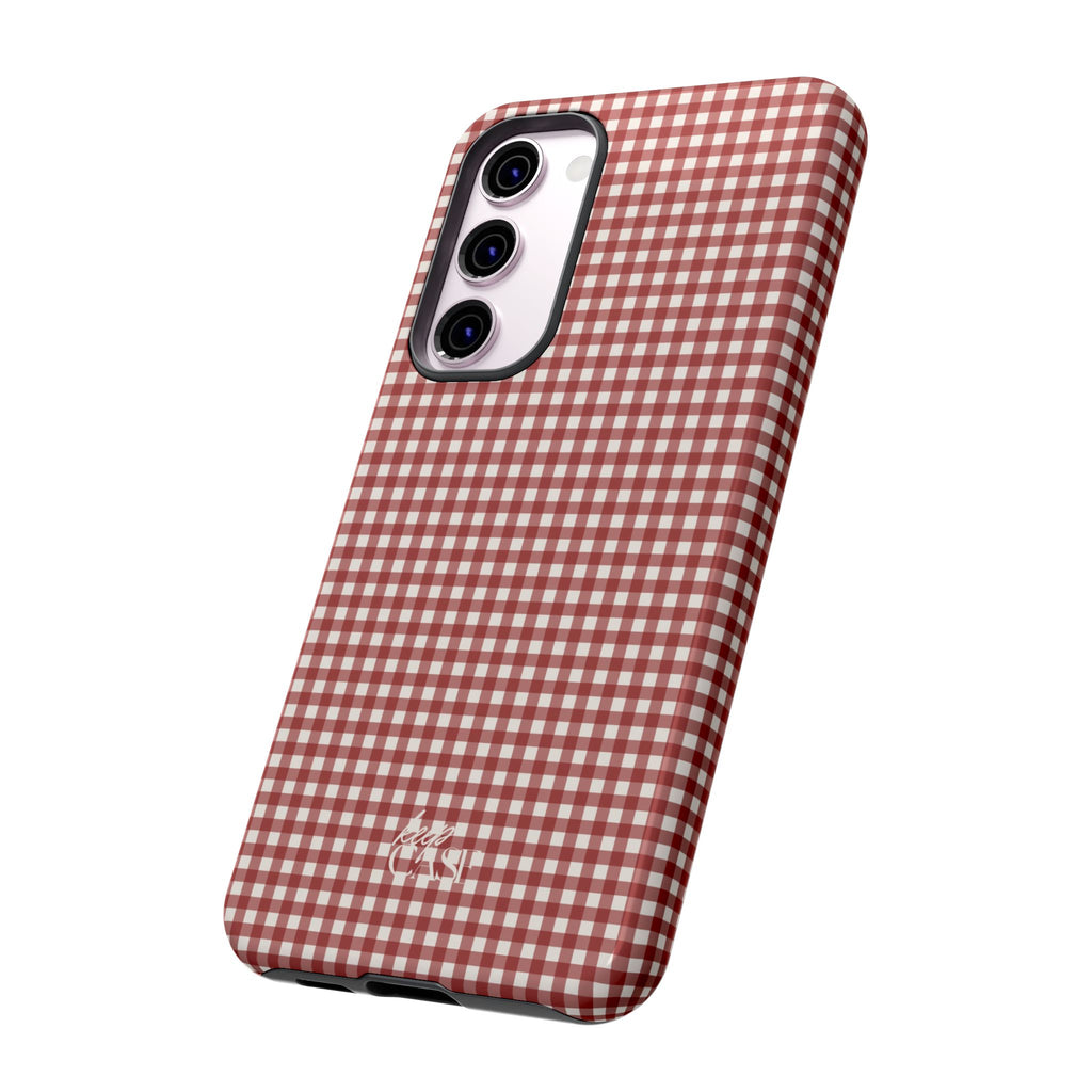Keepcase Keepers Series — Burgundy and Cream Gingham