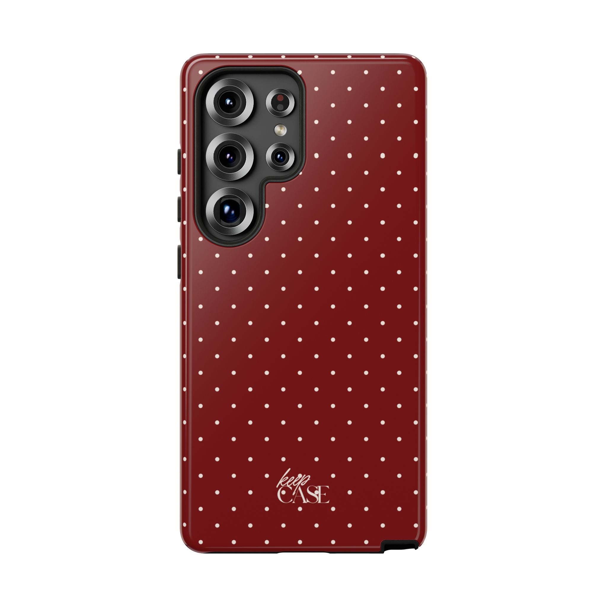 Keepcase Keepers Series — Burgundy Polka Dots