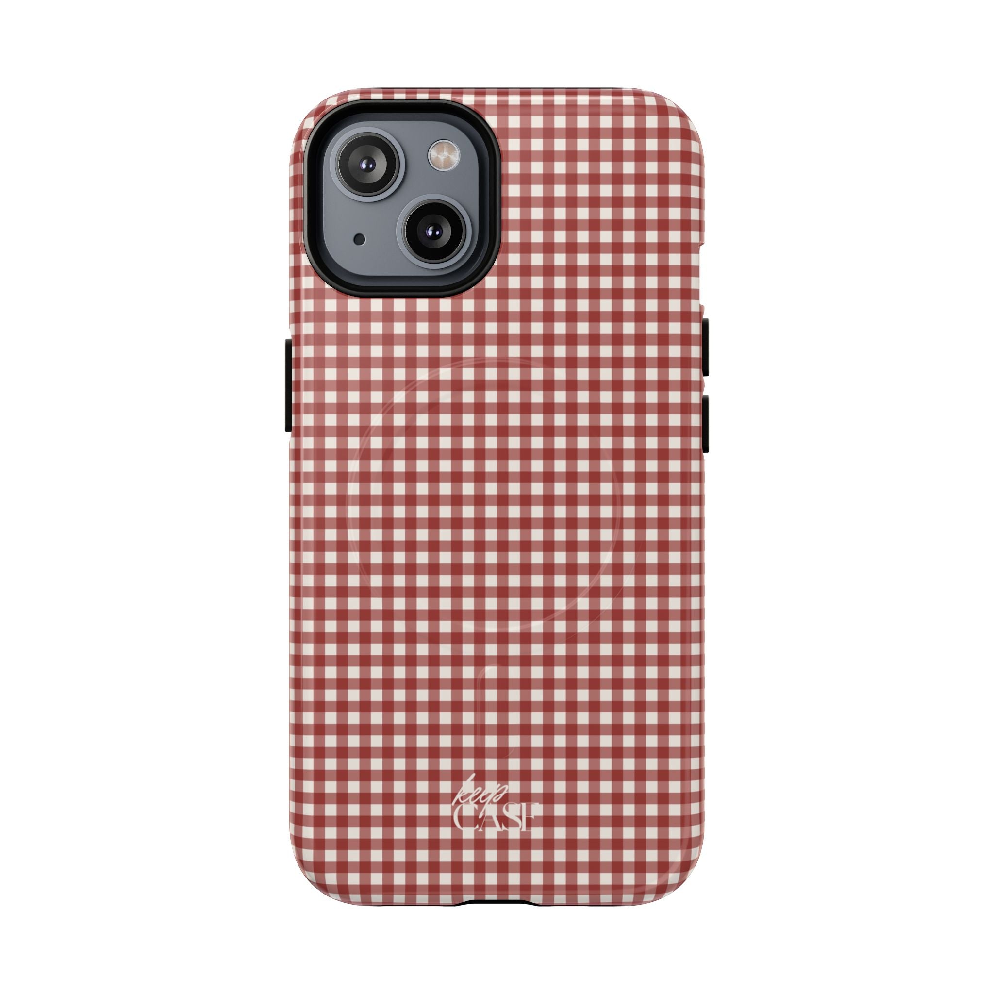 Keepcase Keepers Series — Burgundy and Cream Gingham