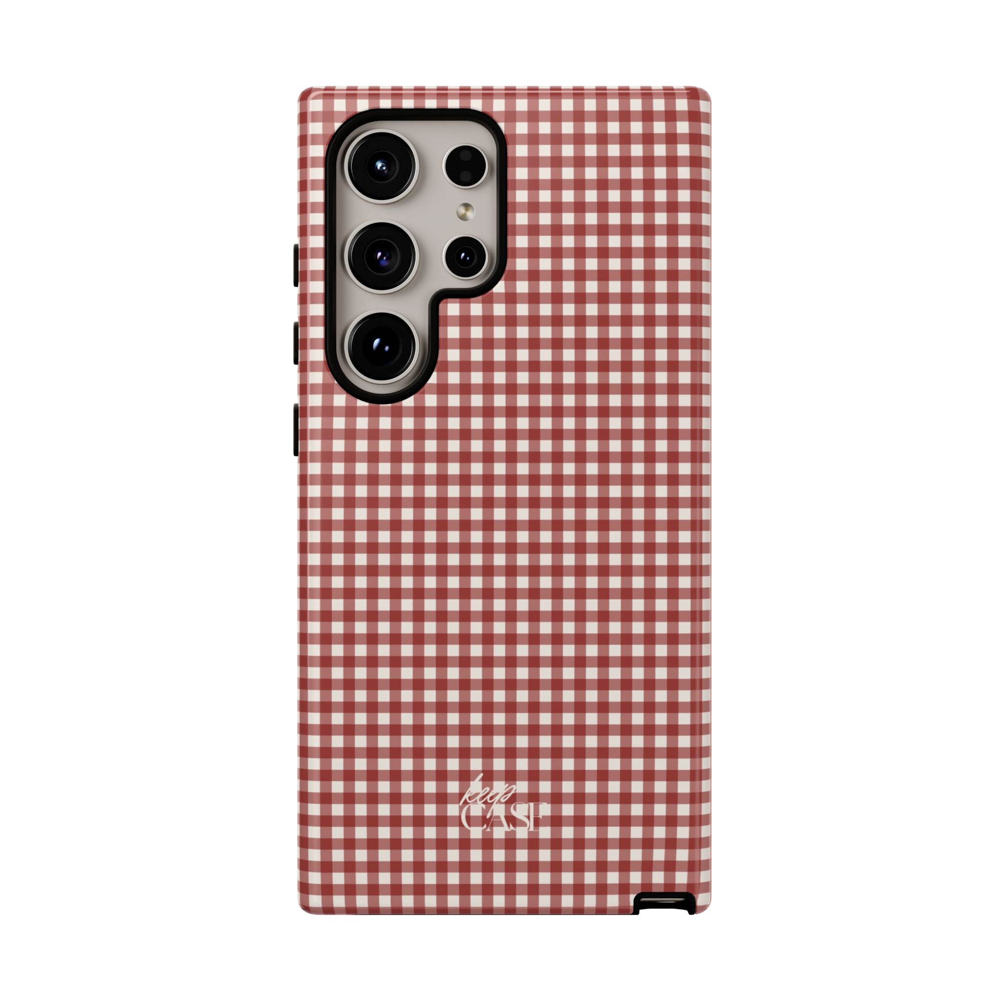 Keepcase Keepers Series — Burgundy and Cream Gingham