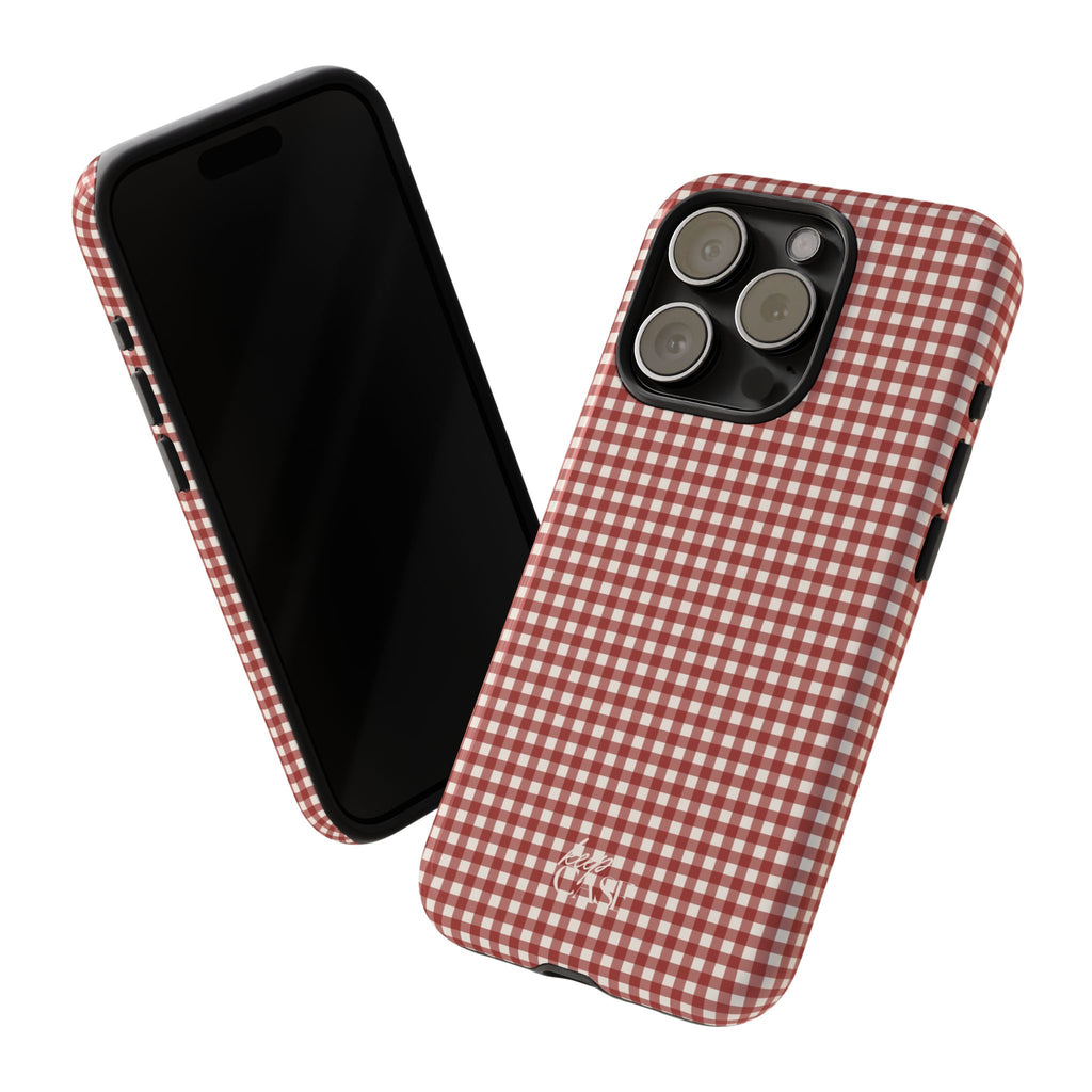 Keepcase Keepers Series — Burgundy and Cream Gingham