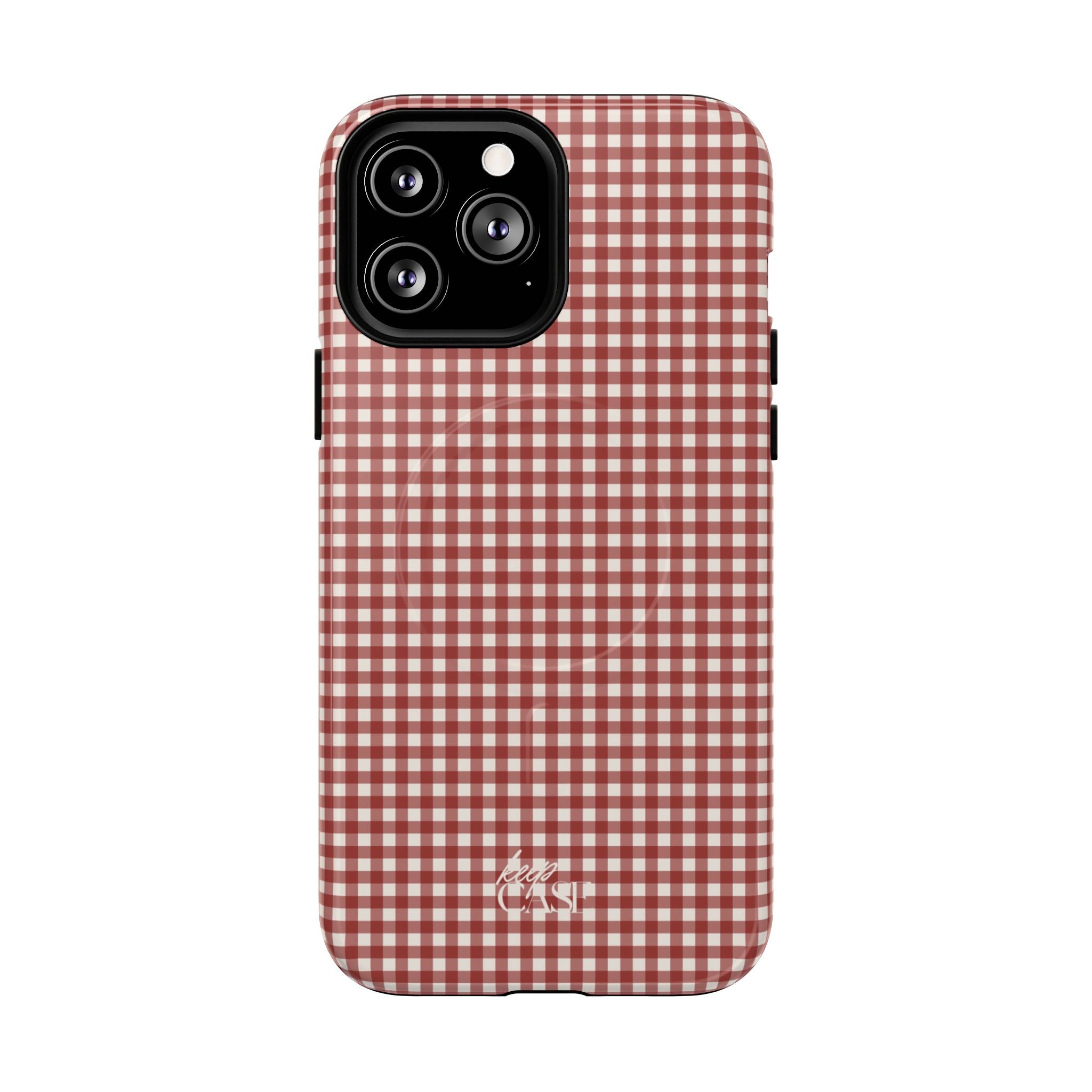 Keepcase Keepers Series — Burgundy and Cream Gingham
