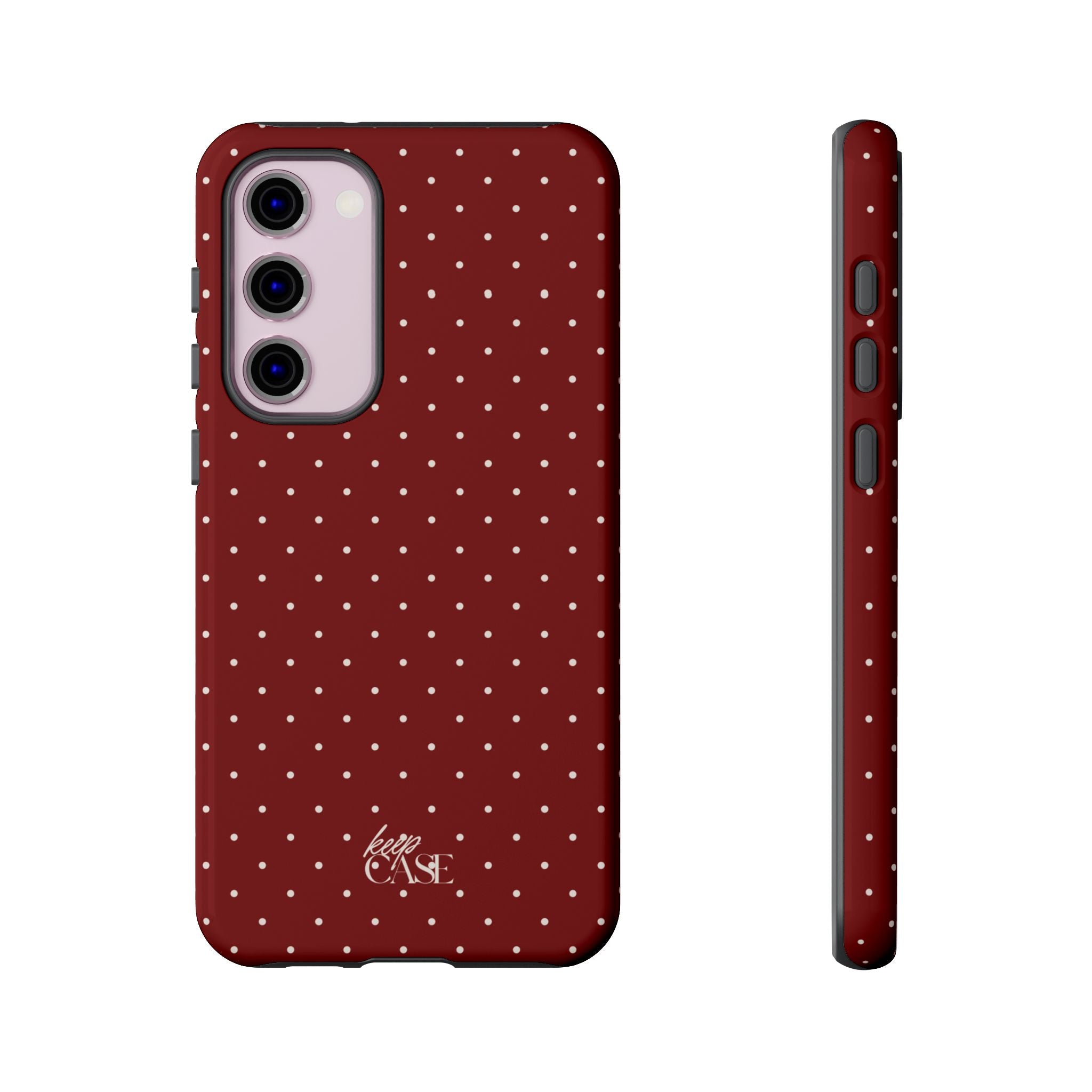 Keepcase Keepers Series — Burgundy Polka Dots