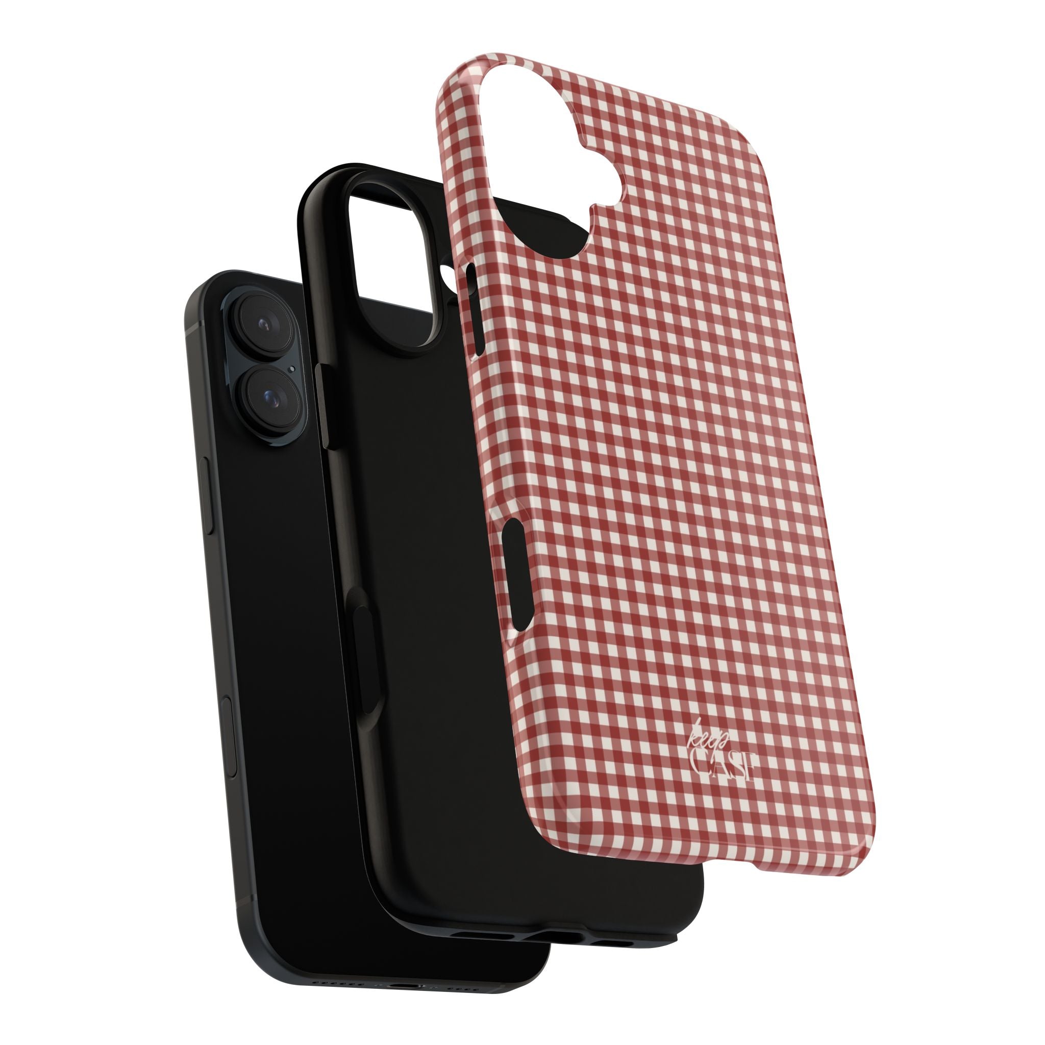 Keepcase Keepers Series — Burgundy and Cream Gingham