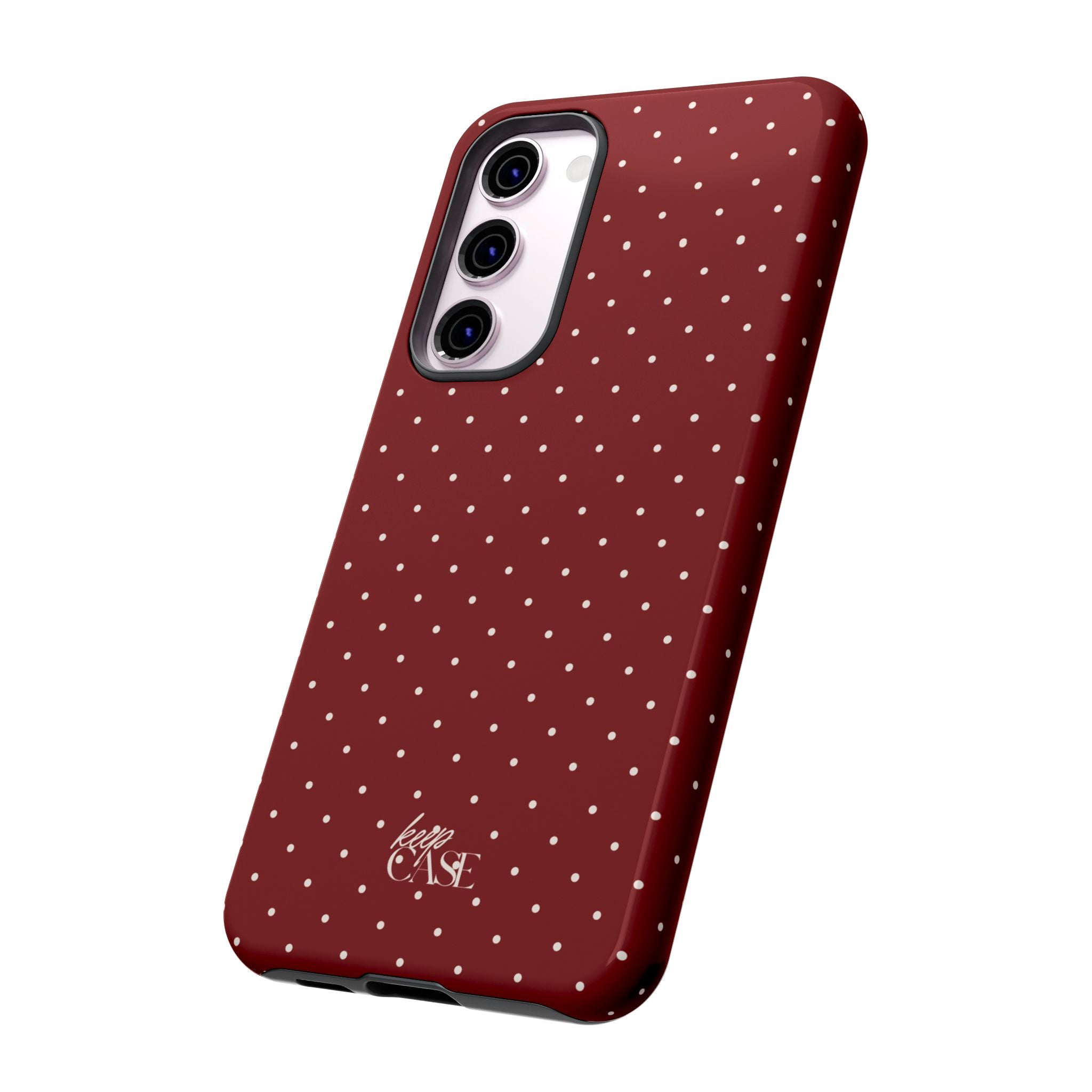 Keepcase Keepers Series — Burgundy Polka Dots