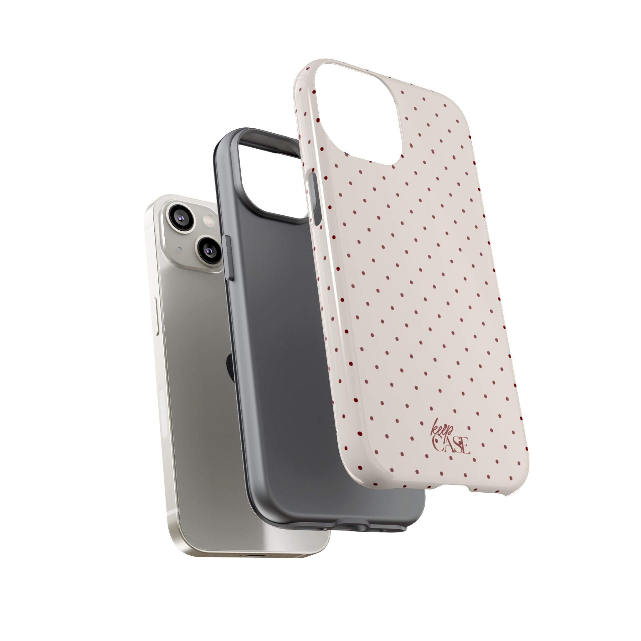 Keepcase Keepers Series — Cream Polka Dots
