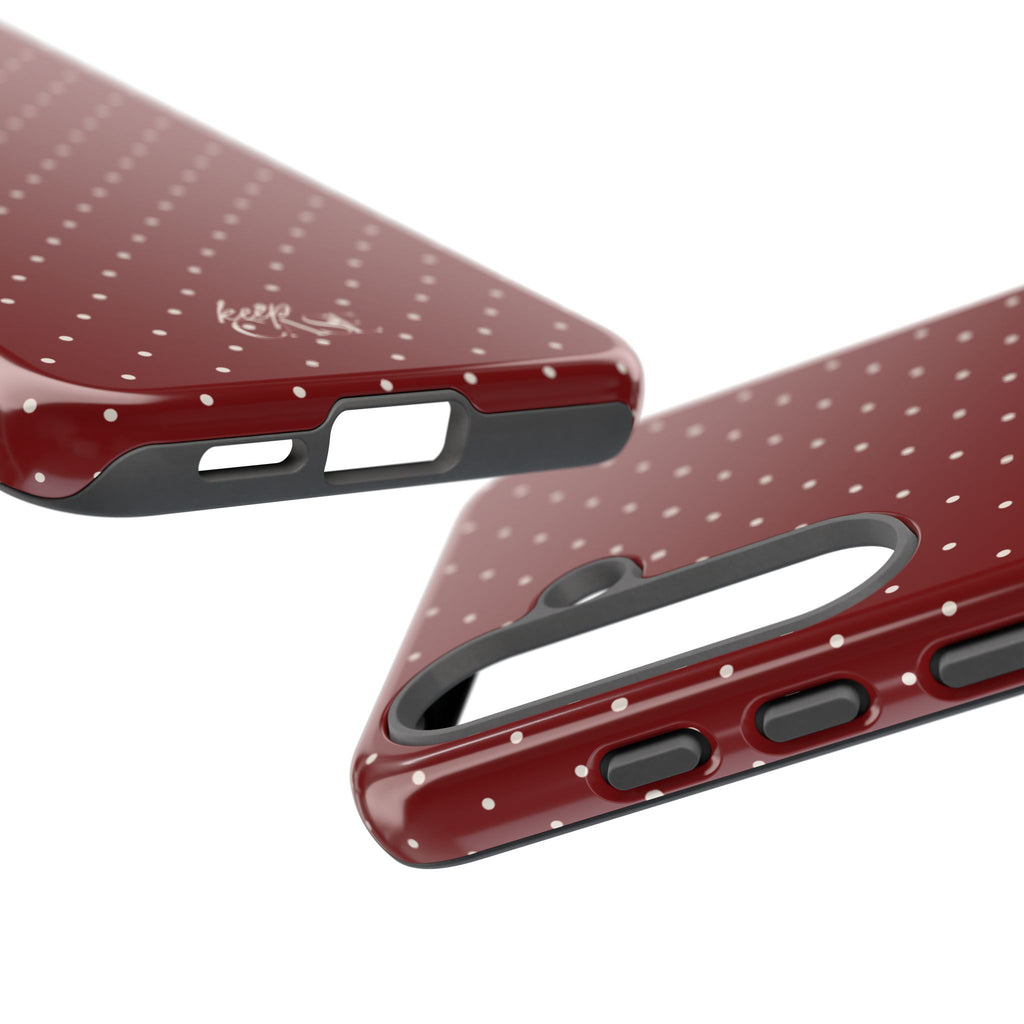 Keepcase Keepers Series — Burgundy Polka Dots