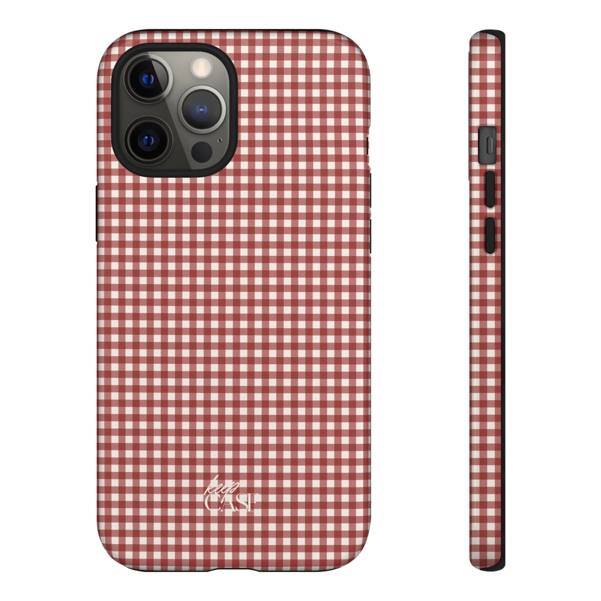 Keepcase Keepers Series — Burgundy and Cream Gingham