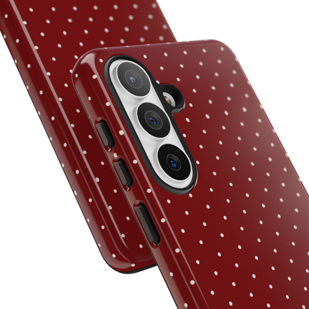 Keepcase Keepers Series — Burgundy Polka Dots