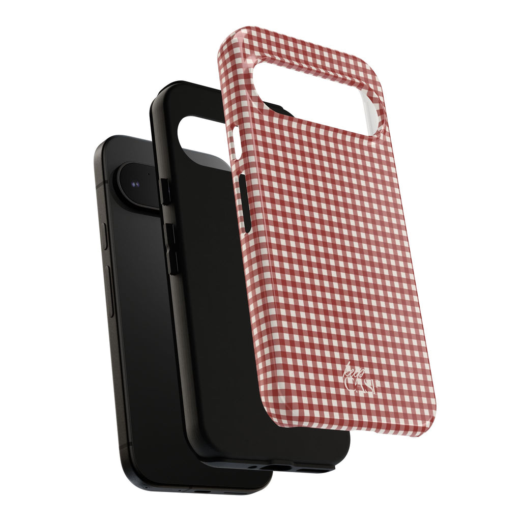 Keepcase Keepers Series — Burgundy and Cream Gingham