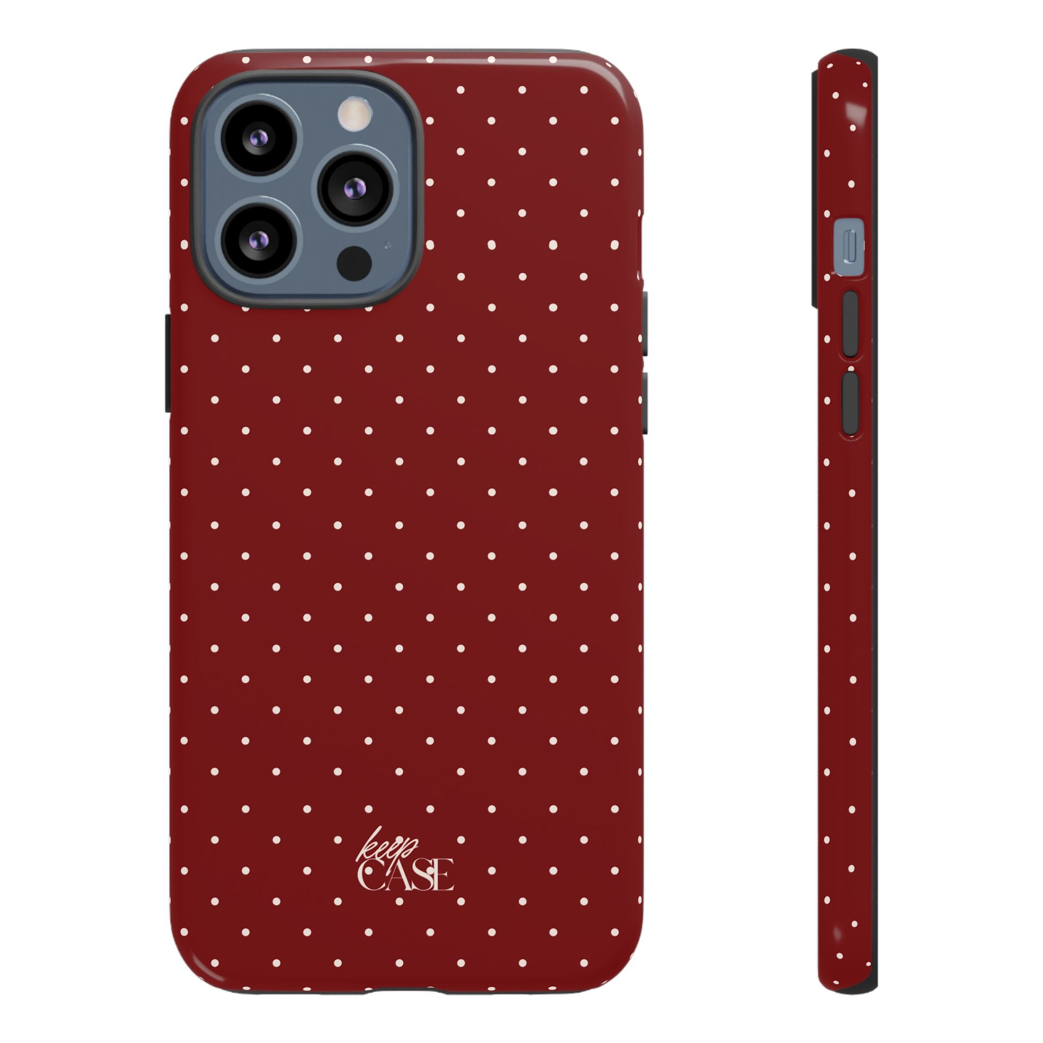 Keepcase Keepers Series — Burgundy Polka Dots