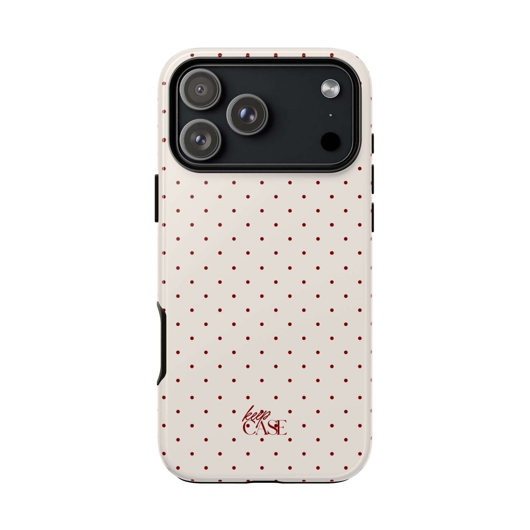 Keepcase Keepers Series — Cream Polka Dots