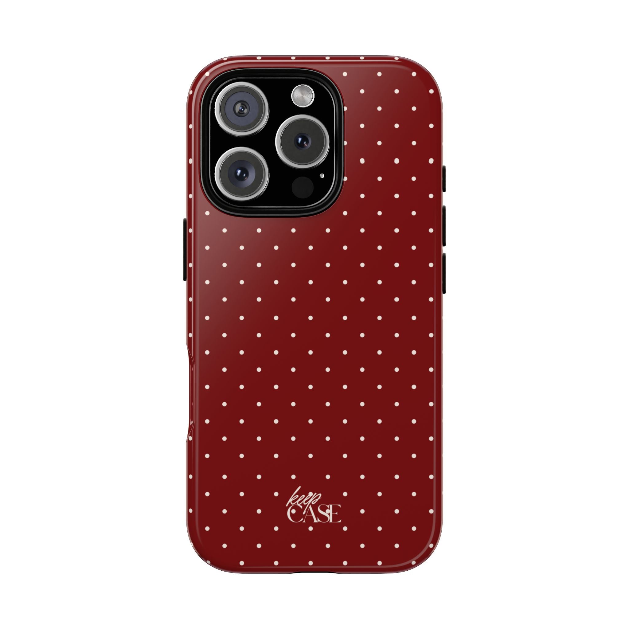 Keepcase Keepers Series — Burgundy Polka Dots