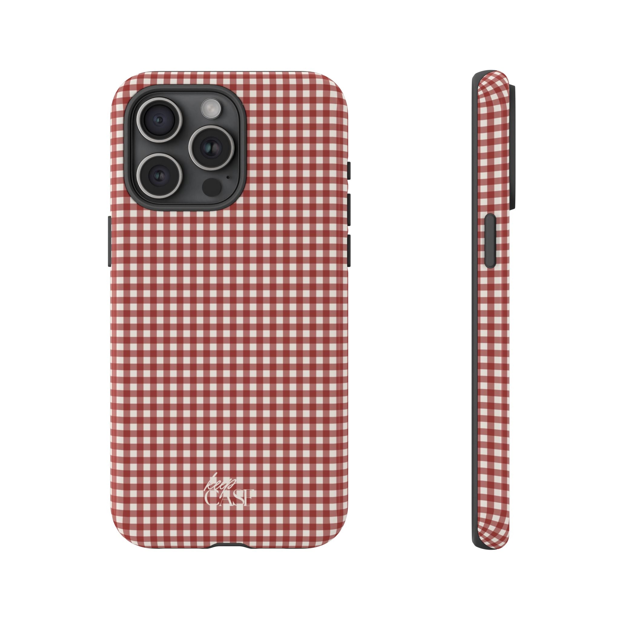Keepcase Keepers Series — Burgundy and Cream Gingham