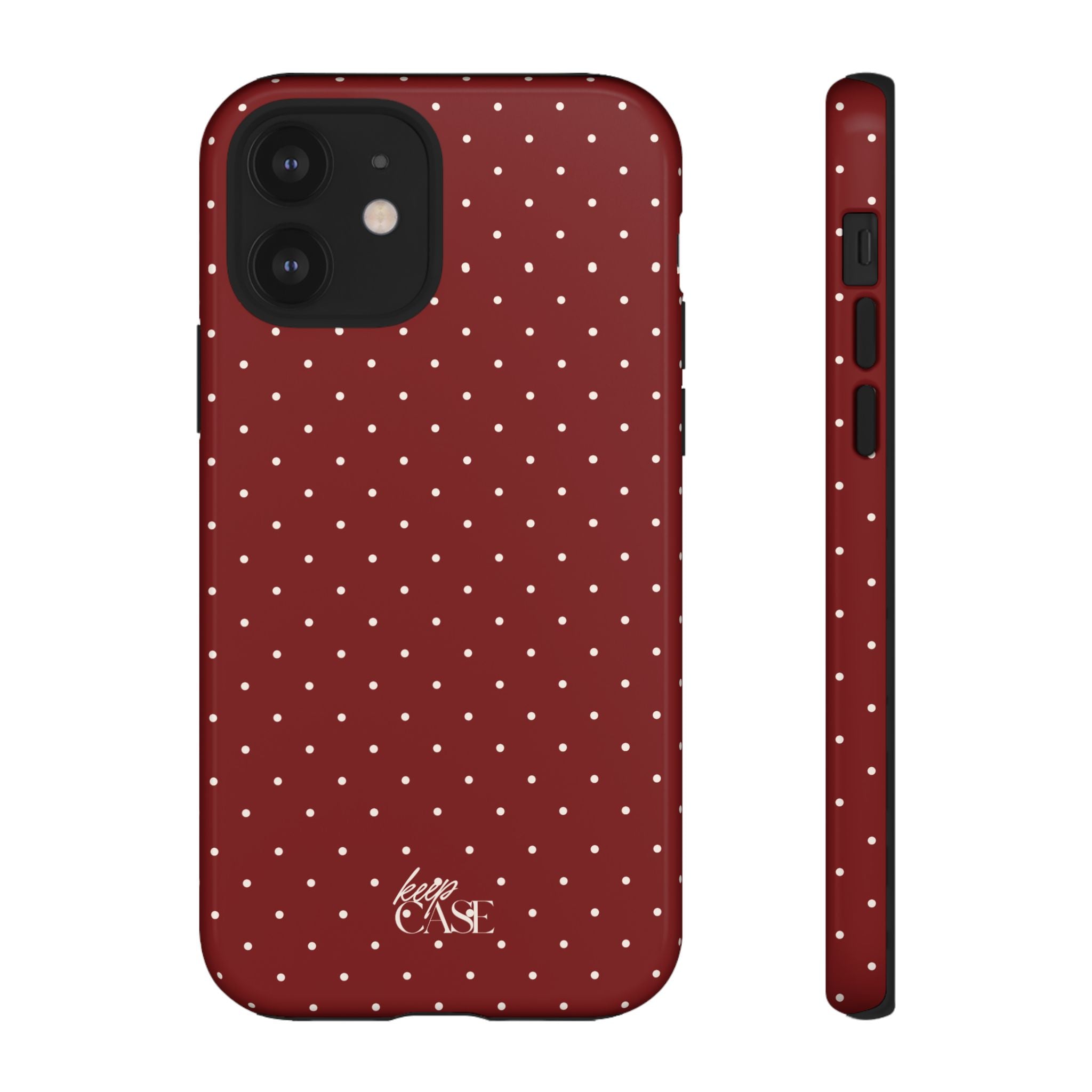 Keepcase Keepers Series — Burgundy Polka Dots