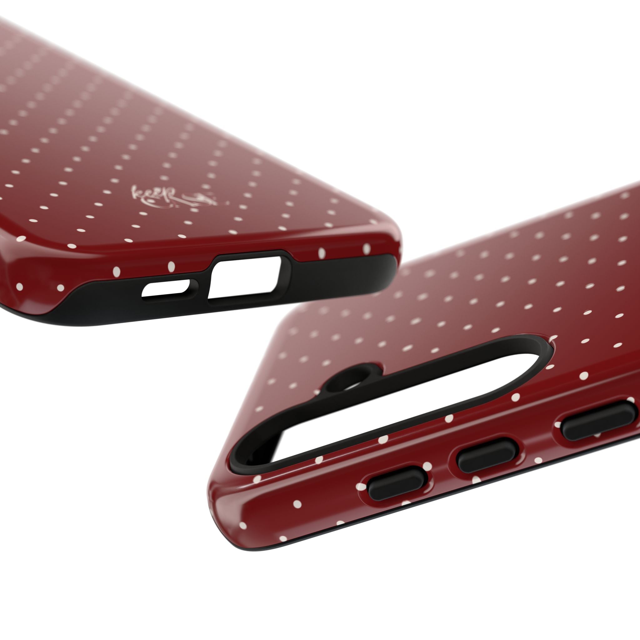 Keepcase Keepers Series — Burgundy Polka Dots