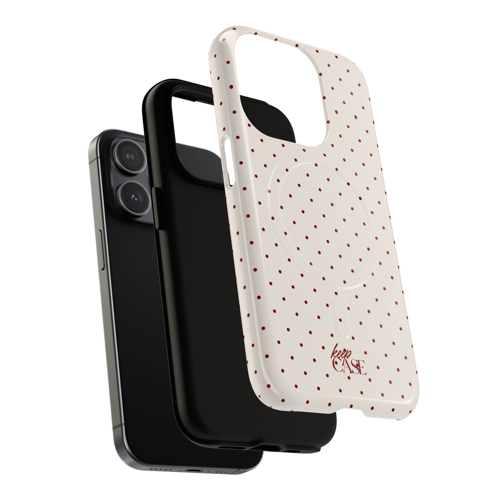 Keepcase Keepers Series — Cream Polka Dots
