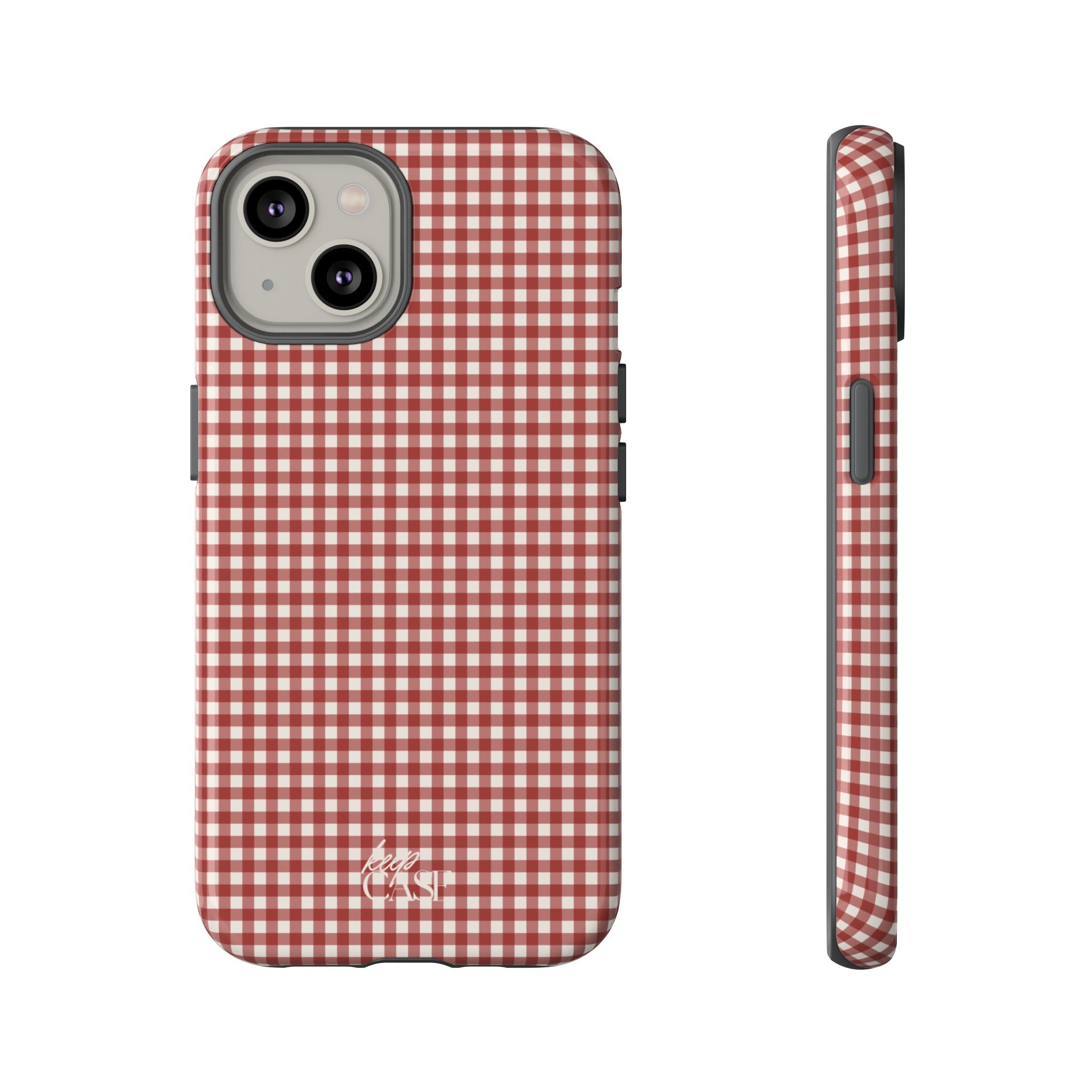 Keepcase Keepers Series — Burgundy and Cream Gingham