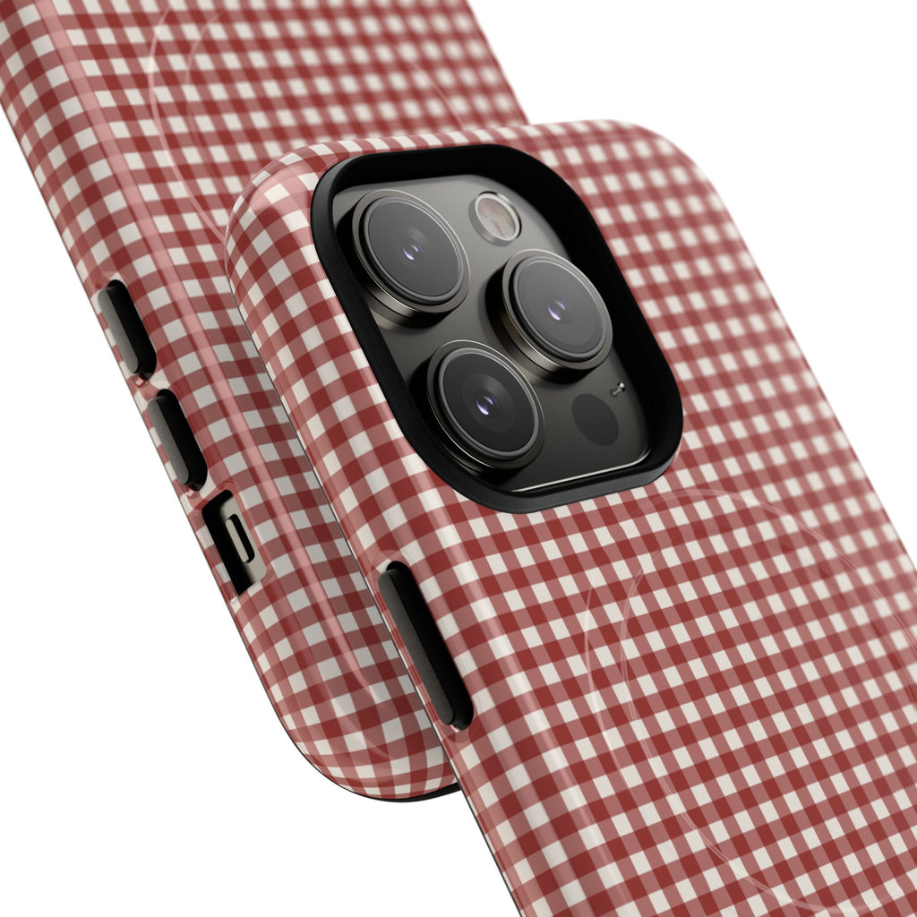 Keepcase Keepers Series — Burgundy and Cream Gingham