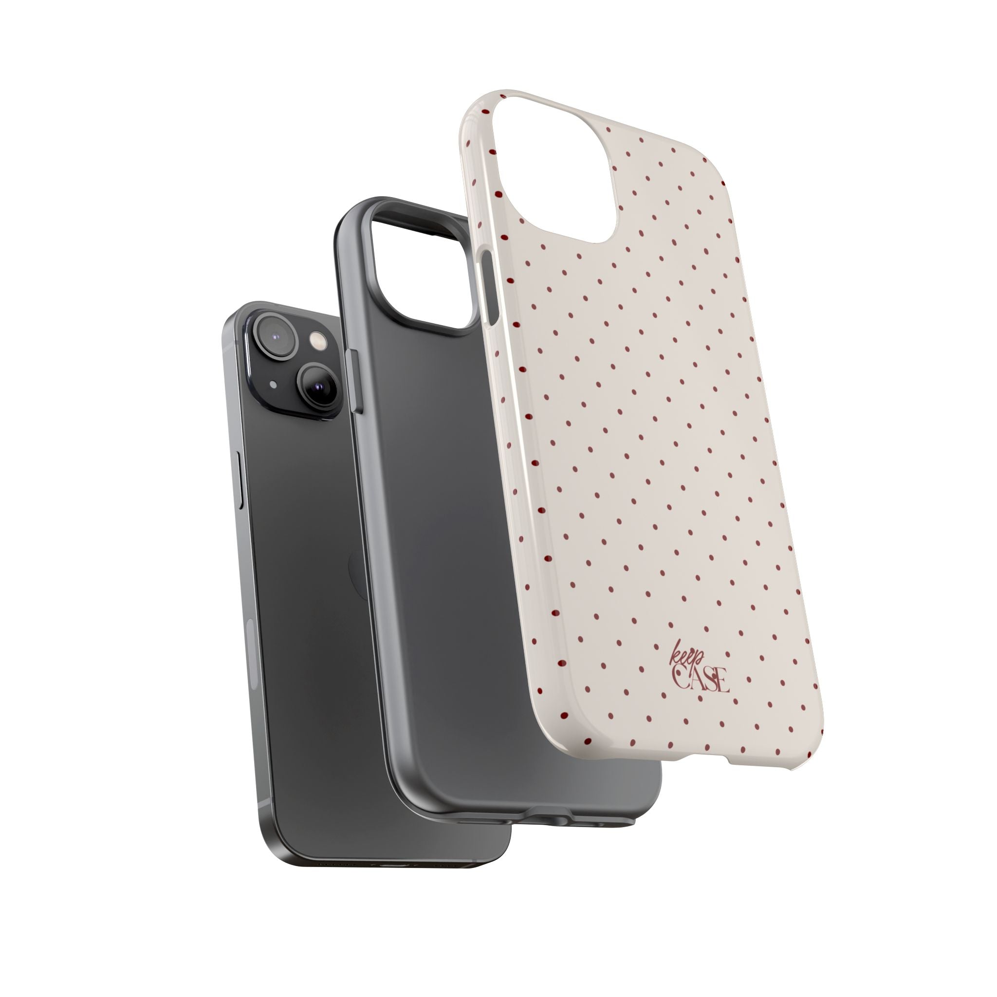 Keepcase Keepers Series — Cream Polka Dots