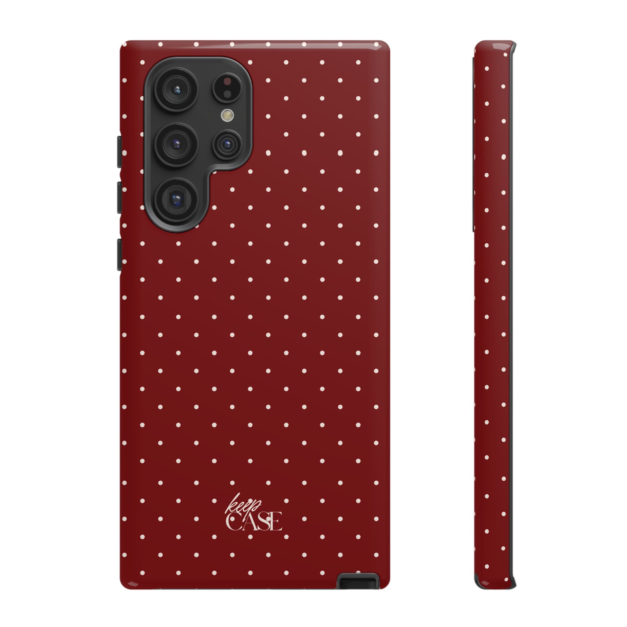 Keepcase Keepers Series — Burgundy Polka Dots