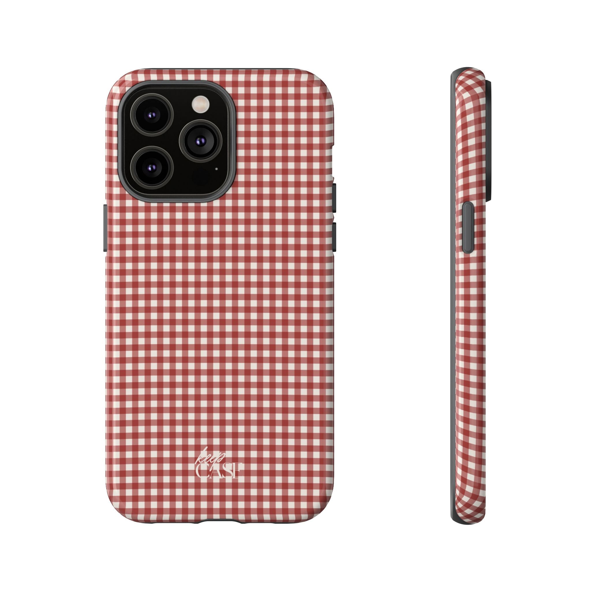 Keepcase Keepers Series — Burgundy and Cream Gingham